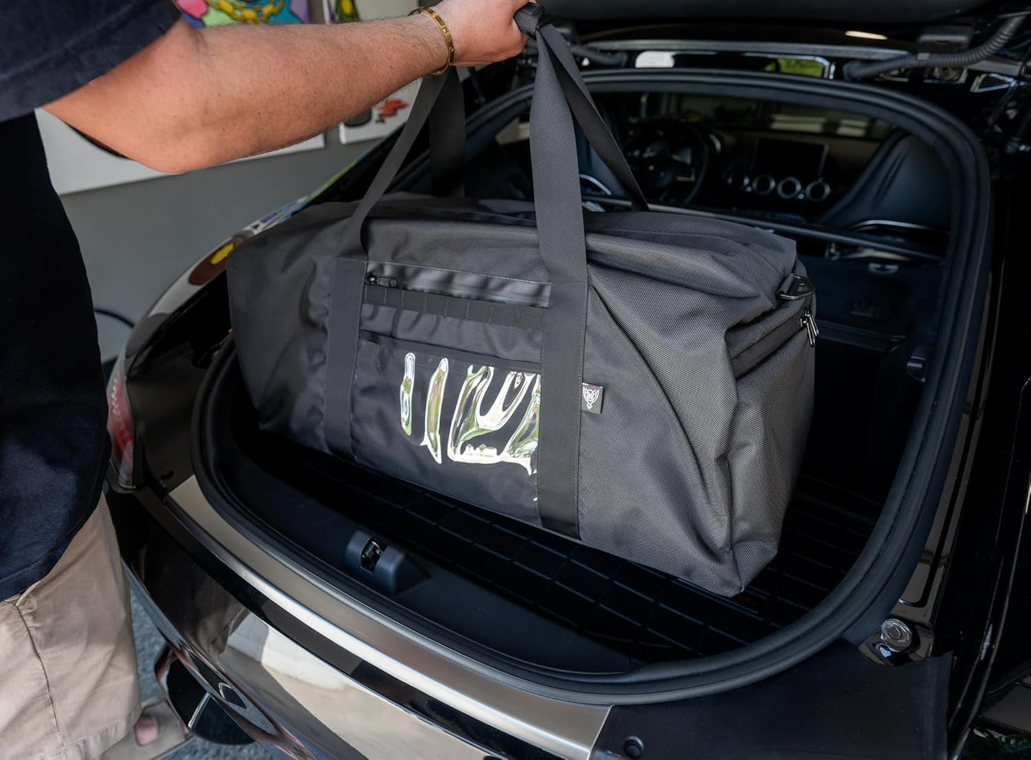 Xtreme Sight Line ~ AQUA Duffel Faraday Bag ~ Water-Proof Signal Blocking Duffel Bag for Large Electronics ~ Tracking/Hacking Defense ~ Data Security ~ 1680D Ballistic ~ Black