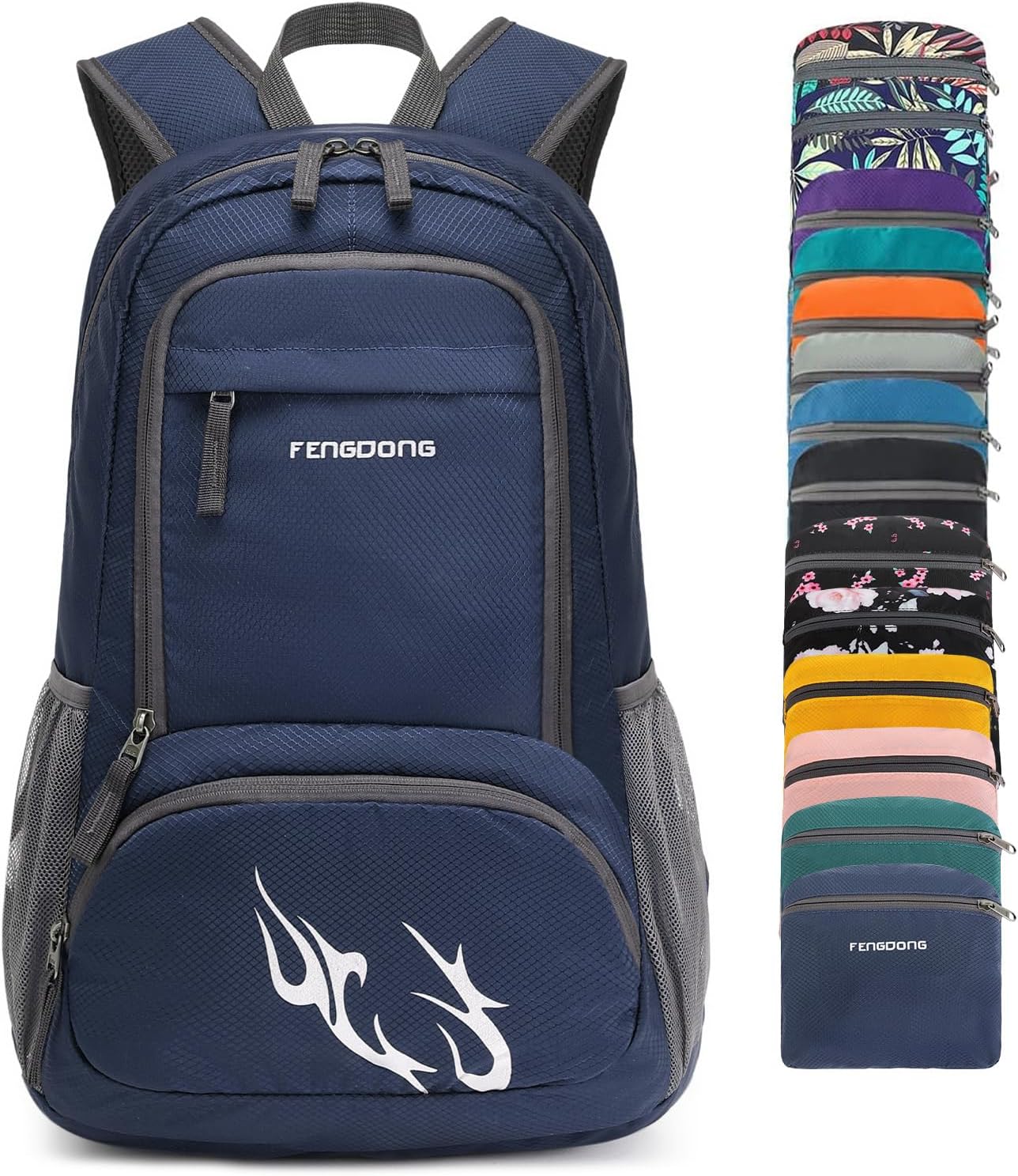 FENGDONG 35L Lightweight Foldable Waterproof Packable Travel Small Hiking Backpack Daypack for men women