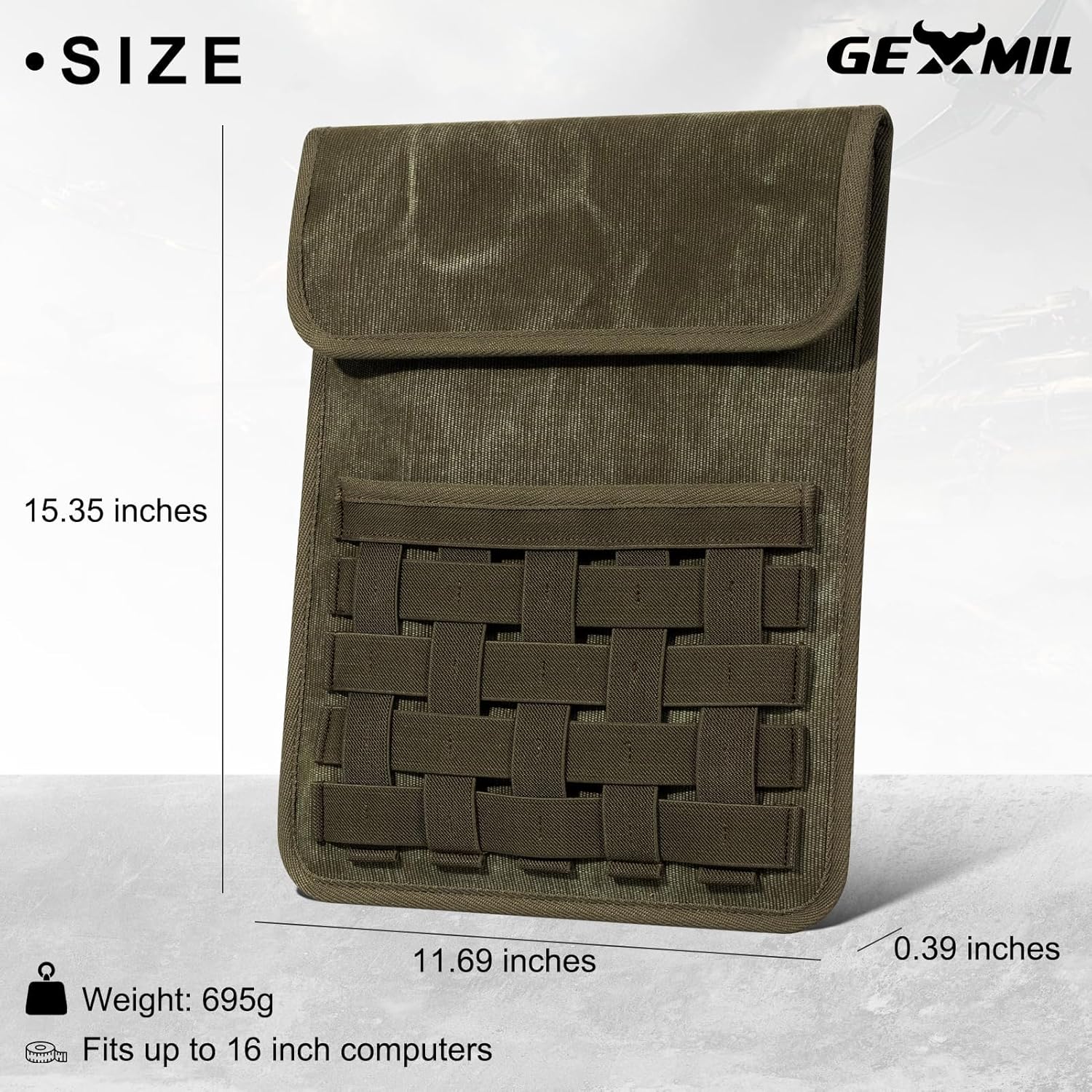 Gexmil Laptop Sleeve 16 inch, 15-15.6 Inch Laptop Cover Compatible with MacBook Pro 16 M4 M3 M2 M1