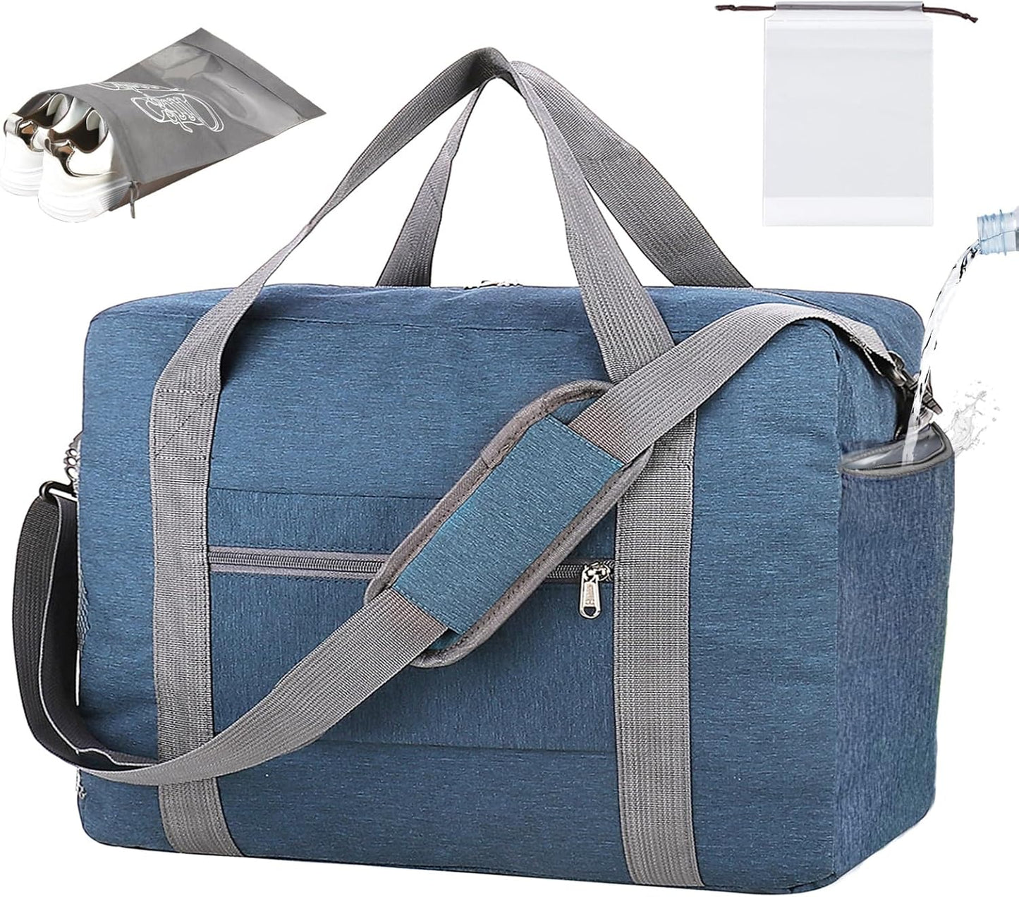 For Spirit Airlines Personal Item Bag 18x14x8 with Wet Pocket Foldable Travel Duffel Bag Underseat Carry on for Men & Women