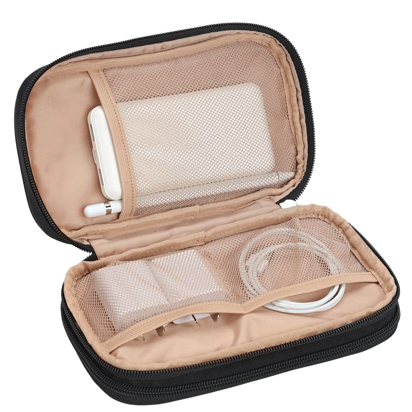 NISHEL Travel Cord Organizer Case, Double Layers Tech Electronic Bag, Essentials for Charger