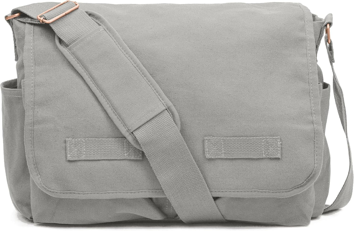 Sweetbriar Classic Vintage Messenger Bag - Original Heavyweight Cotton Canvas Shoulder Bag with Upgraded Features