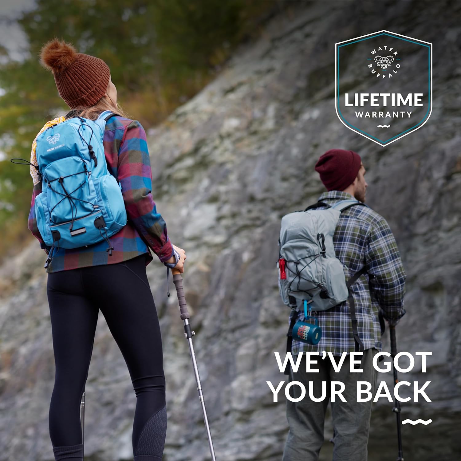 Water Buffalo Hydration Backpack - Sherpa 22L Hiking Backpack with Water Bladder - Water Backpack