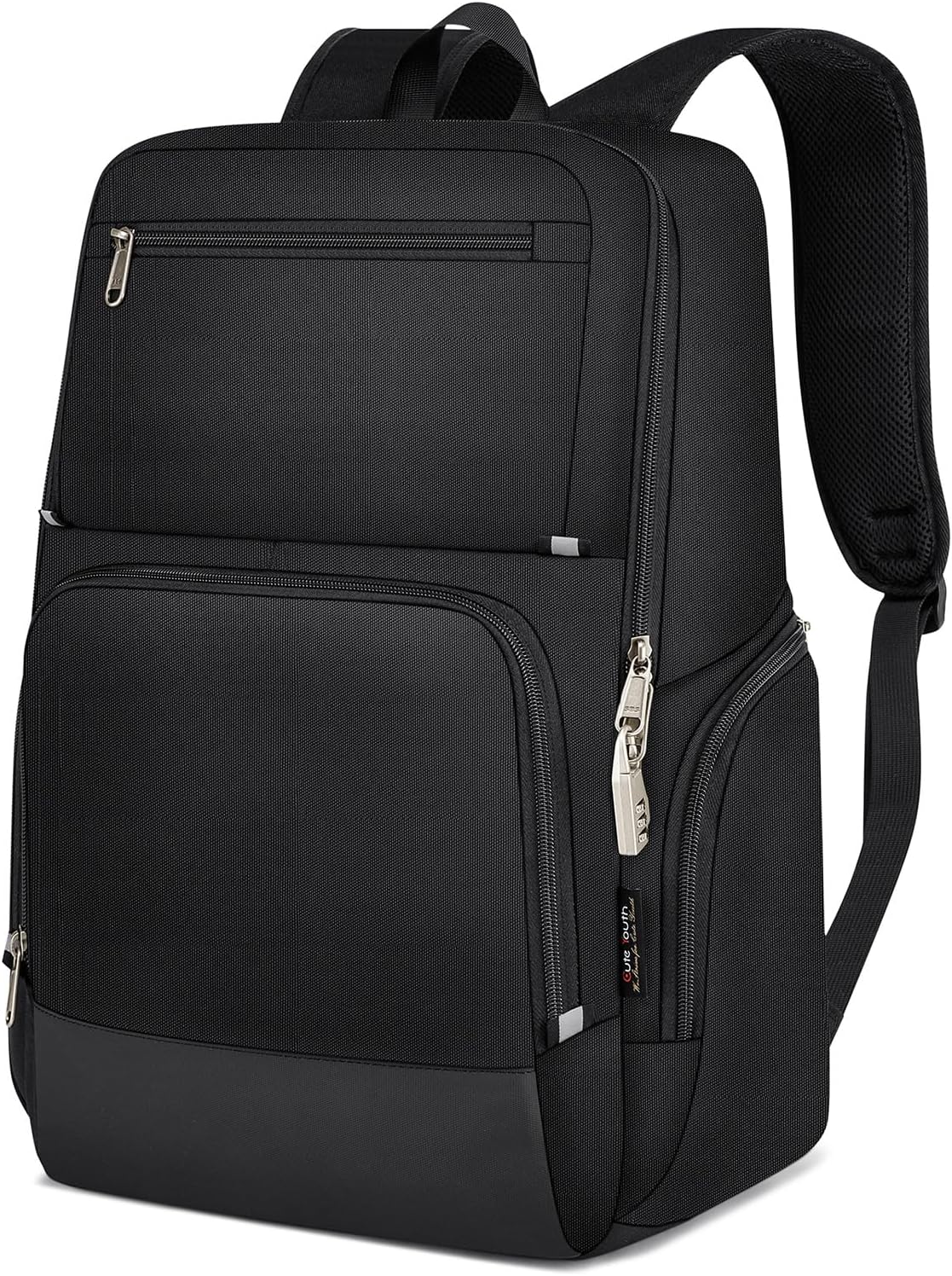 WYCY Laptop Backpack for Men - Anti Theft Computer Bag for Work, Business, College, Mochilas Para Hombres, 15.6 Inch, Black