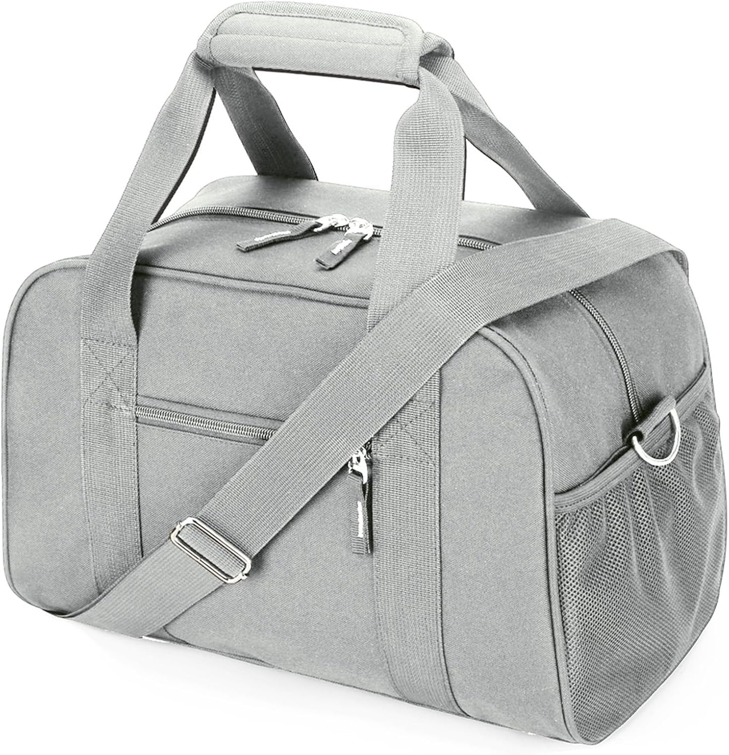 SeaRock 14 inch Small Gym Bag, Mini Duffel Bag for Women & Men, Carry On Lightweight for Travel Sport - Gray