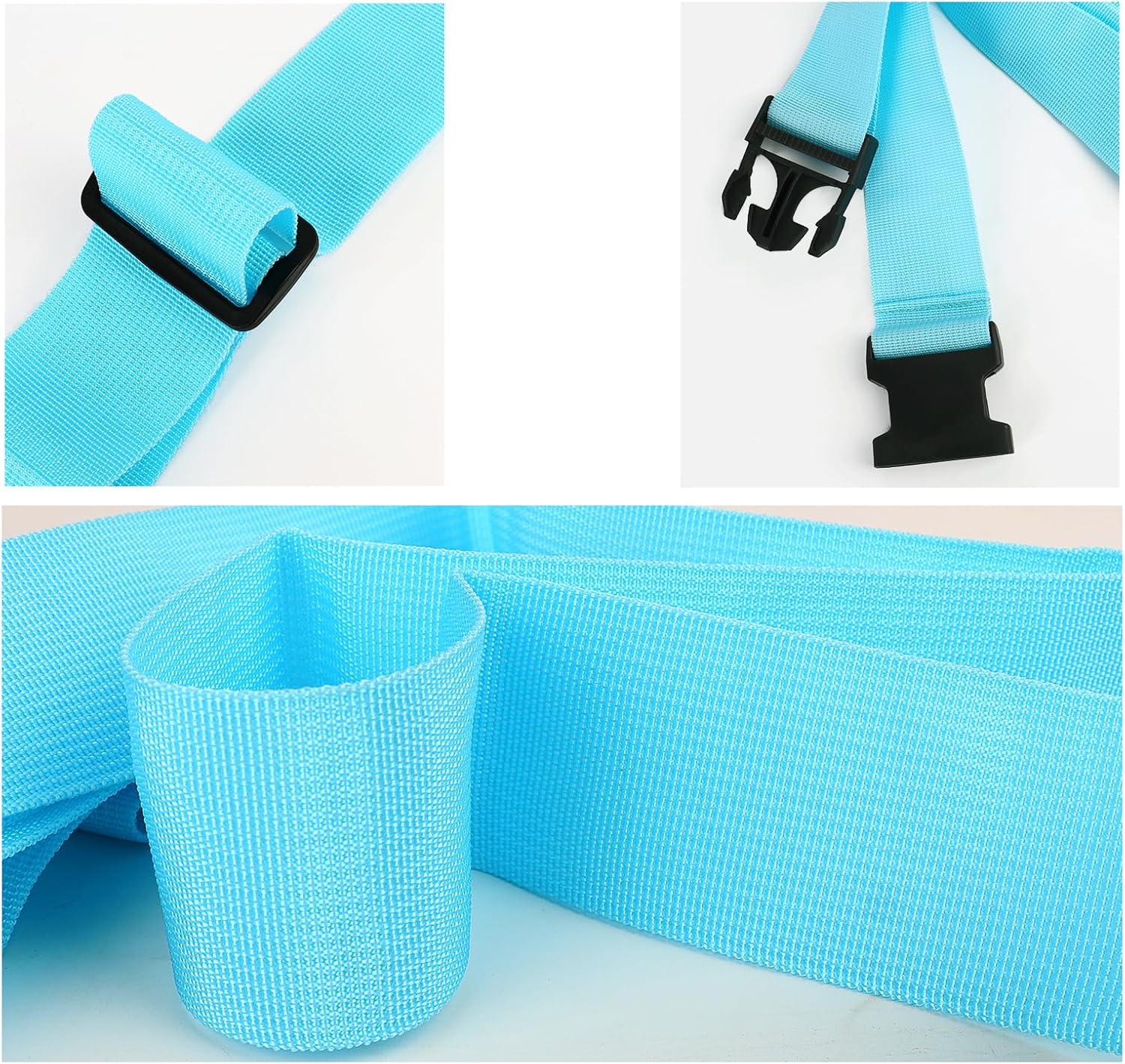 2Pcs Luggage Straps for Suitcase Travel Accessories TSA Approved, 80In Long Belts to Keep Your