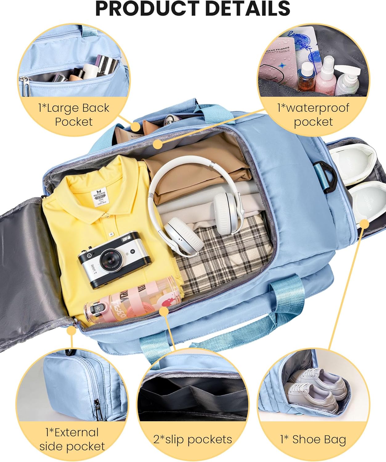 Sweet 16 Gifts for Girls, Initial Gym Bags with Shoe Compartment, Dance Bag for Girls, Monogram Kid Overnight Bags, Travel Duffle Tote-Perfect for Ballet Sport Gymnastics Cheer (Letter T)