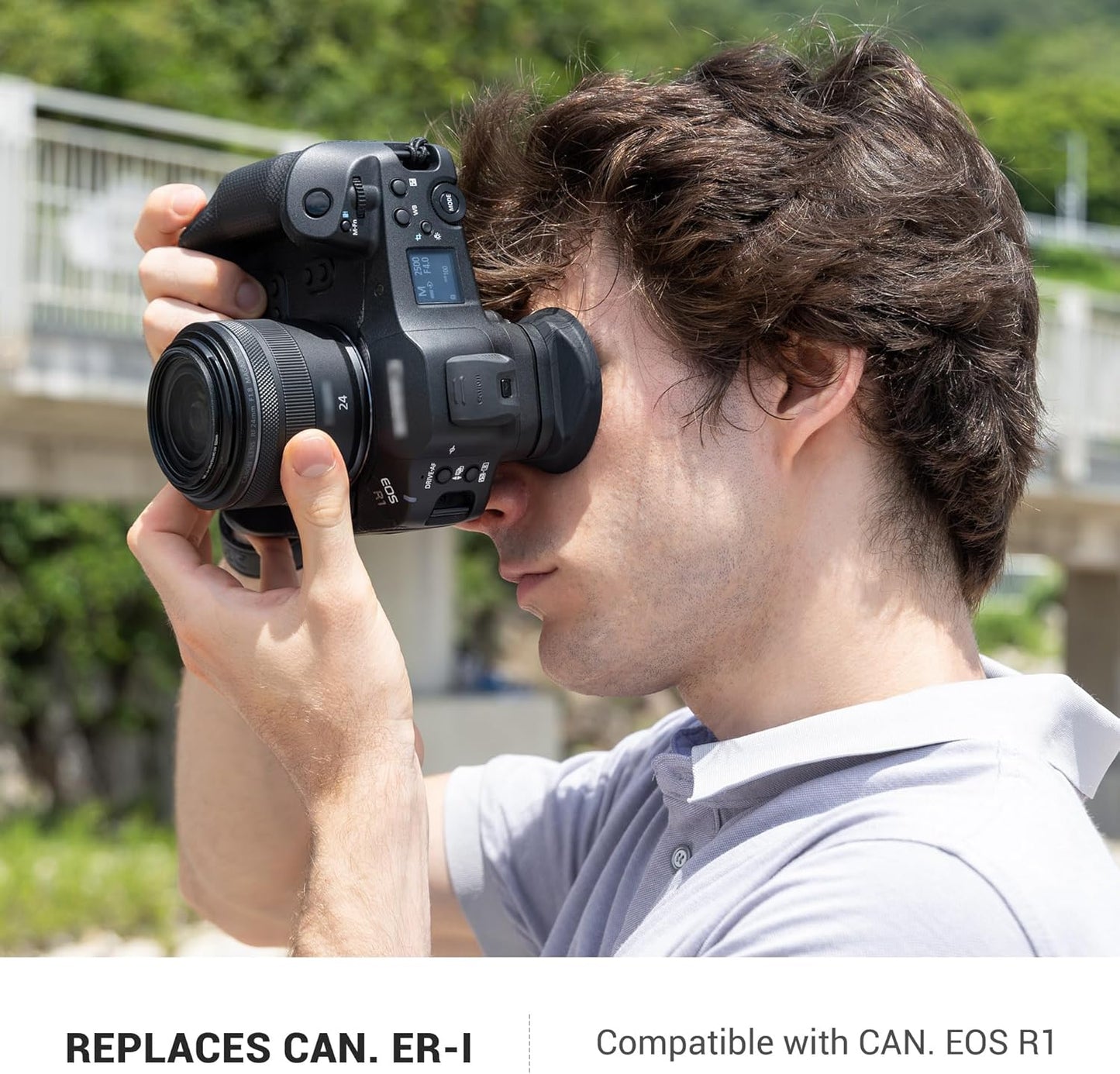 Extended EOS R1 Eyecup Eye Cup Eyepiece, Soft Silicon Camera Viewfinder Eyeshade Cover Protector
