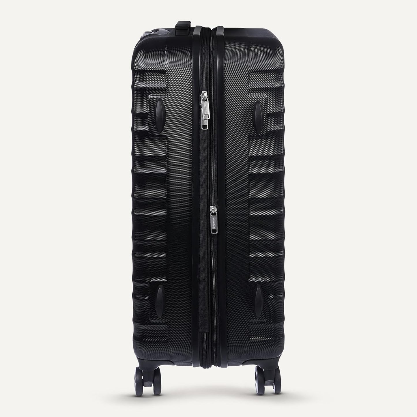 Amazon Basics 26" Hardside Medium Checked Luggage, Hardshell Suitcase With Wheels, Expandable For Up to 15% More Space, With Scratch-Resistant Surface, Four Multi-directional Wheels, Black