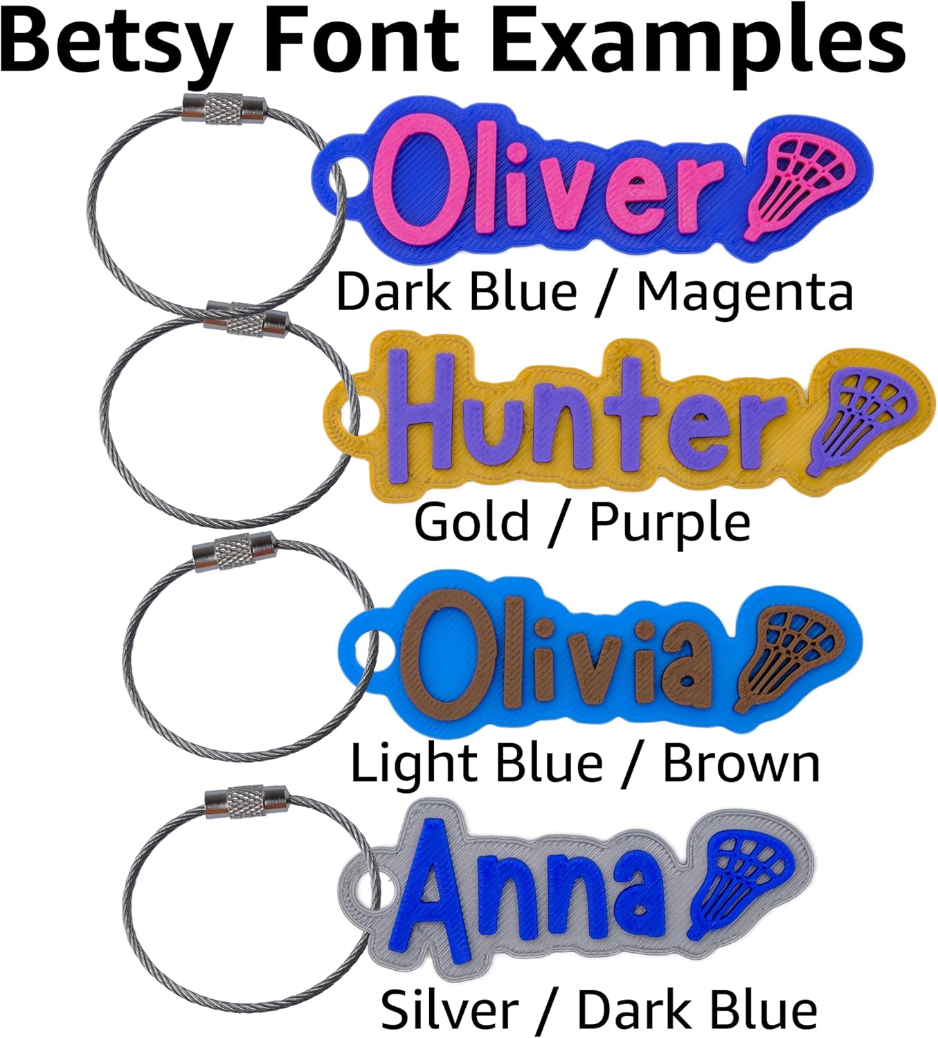 Custom Water Bottle and Bag Name Tag