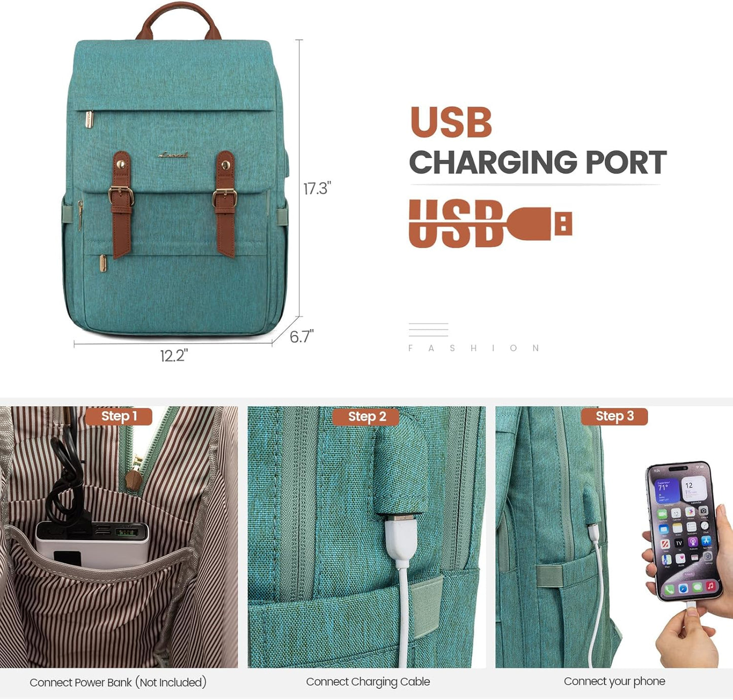 LOVEVOOK Travel Laptop Backpack Purse for Women Fashion Vintage Computer Backpack 15.6 Inch Large Teacher Nurse Backpack Casual Daypack for Business Work College