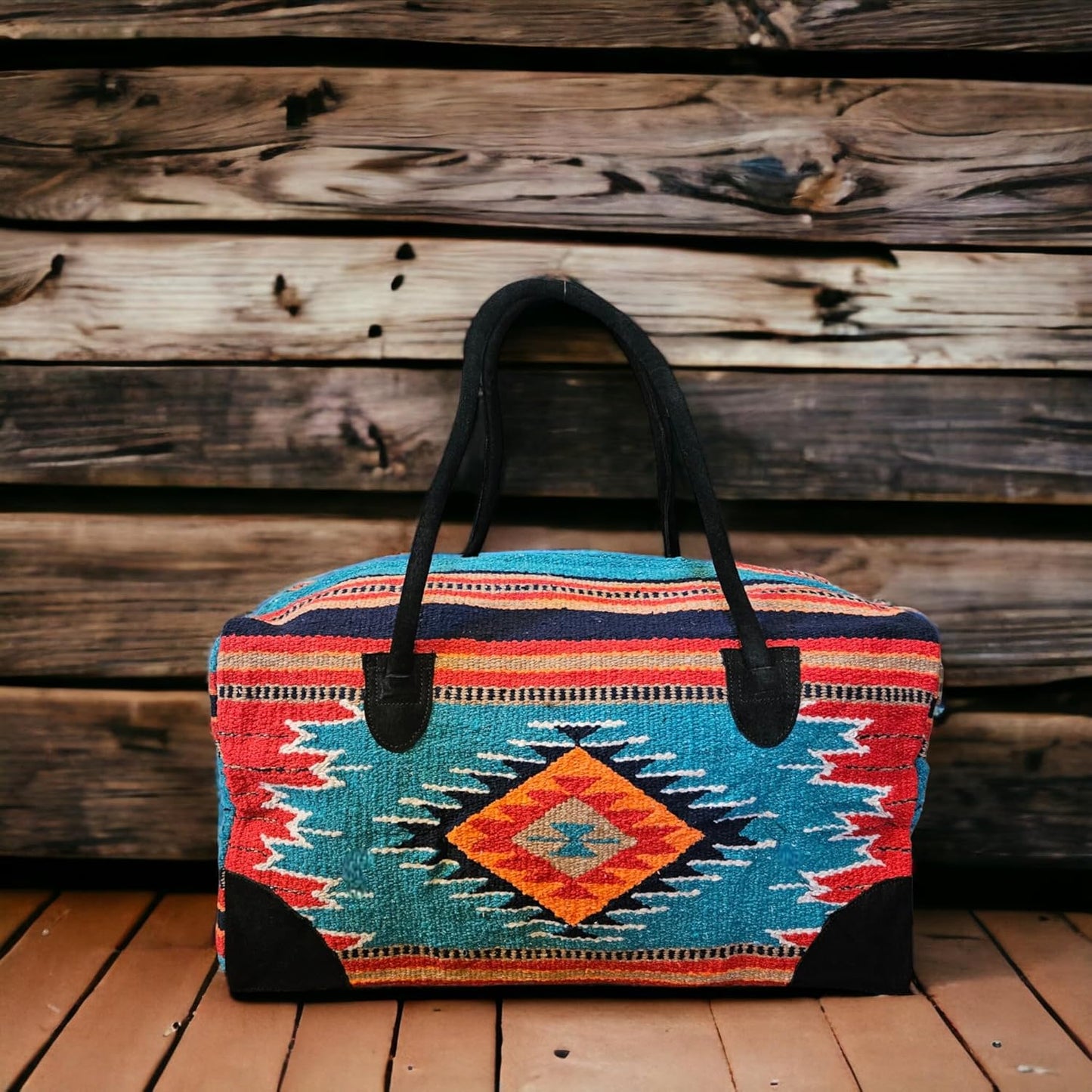 Southwestern Large Weekender Travel Bag Western Duffle Bag Boho Travel Bag