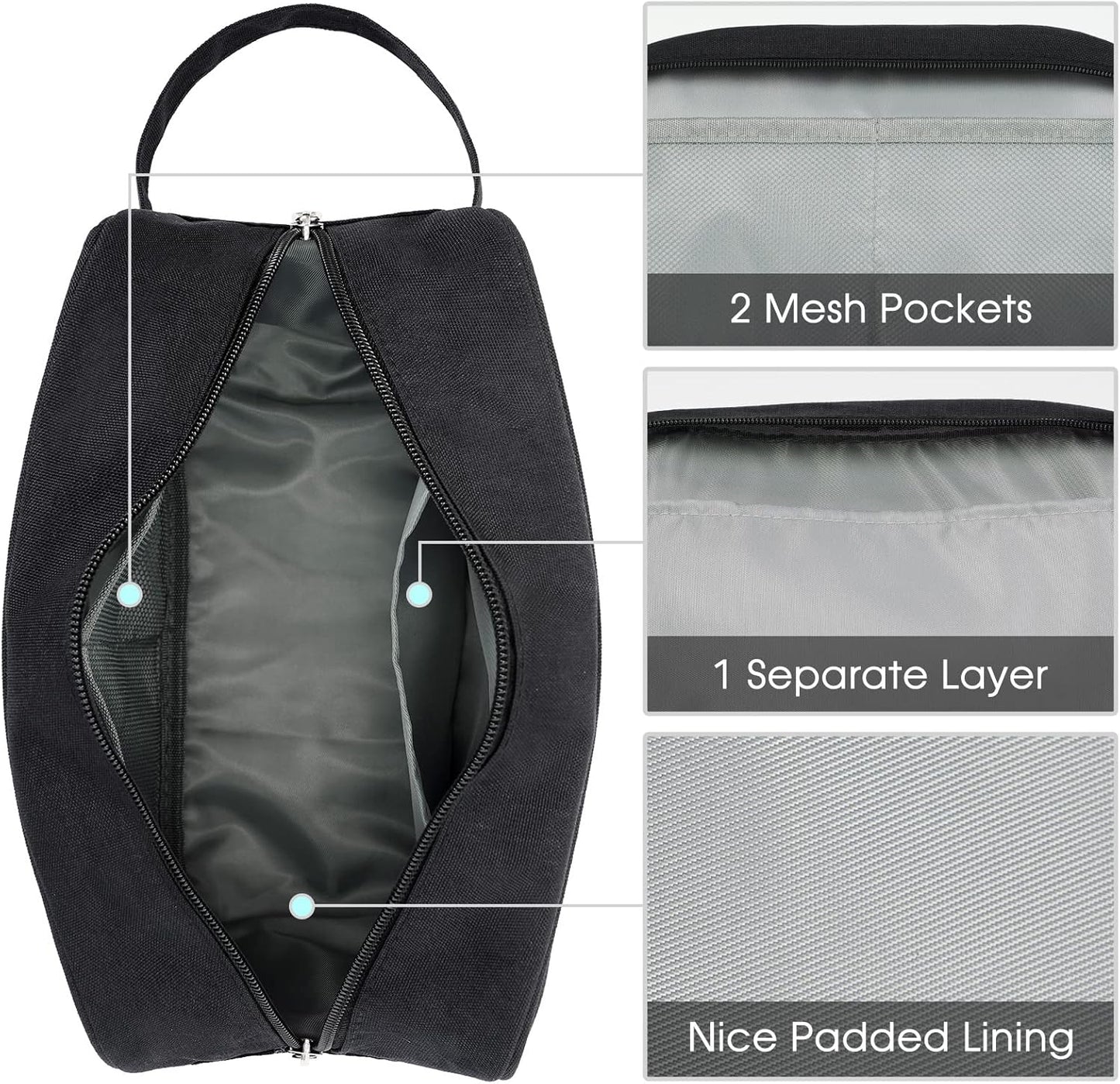 Narwey Travel Toiletry Bag for Women Traveling Dopp Kit Men Travel Bag for Toiletries Cosmetic Bag Makeup Bag Medicine Bag for Traveling