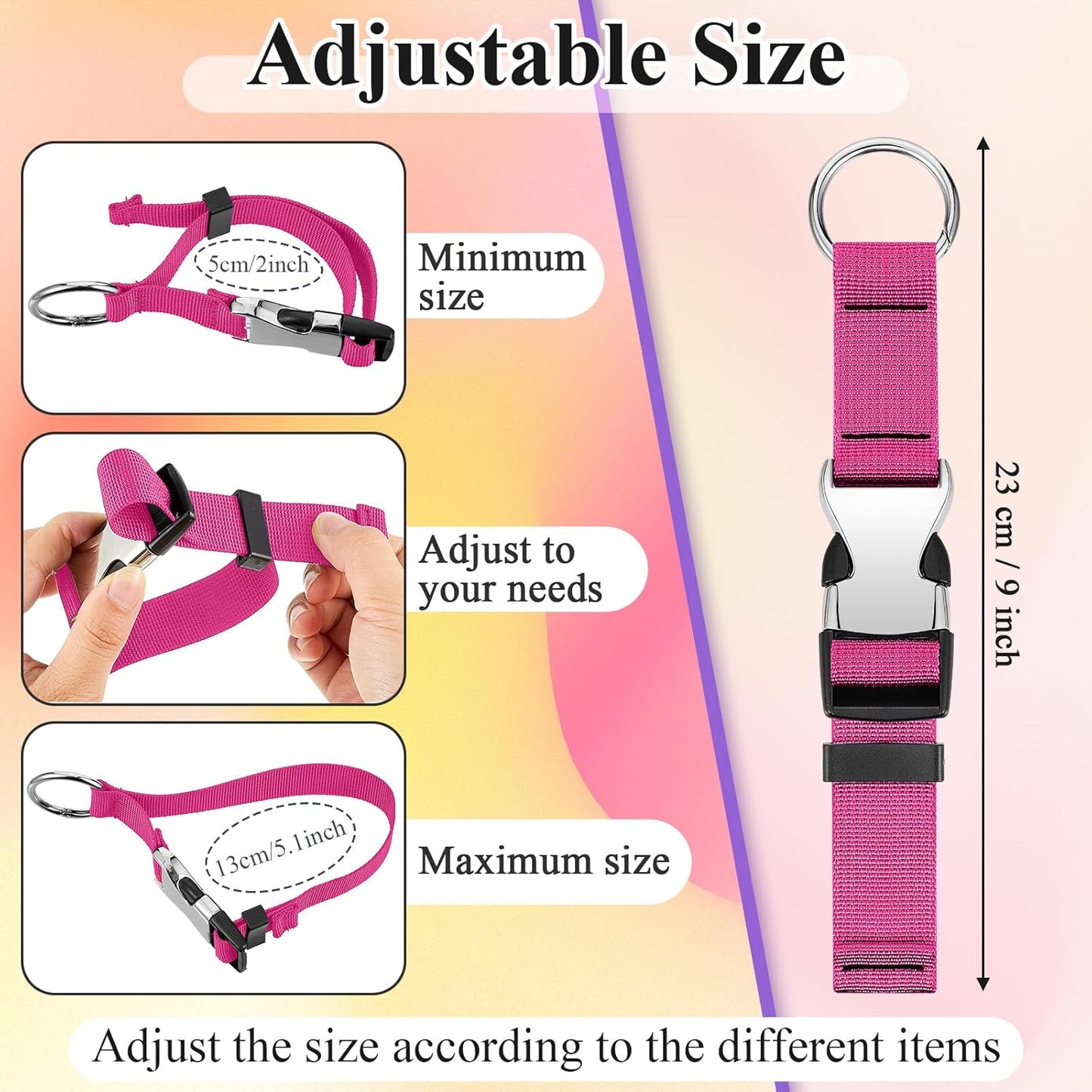 Amylove 3 Pcs Add a Bag Luggage Straps Gripper Heavy Duty Jacket Valises Strap for Travel Belt with Buckle Adjustable Baggage