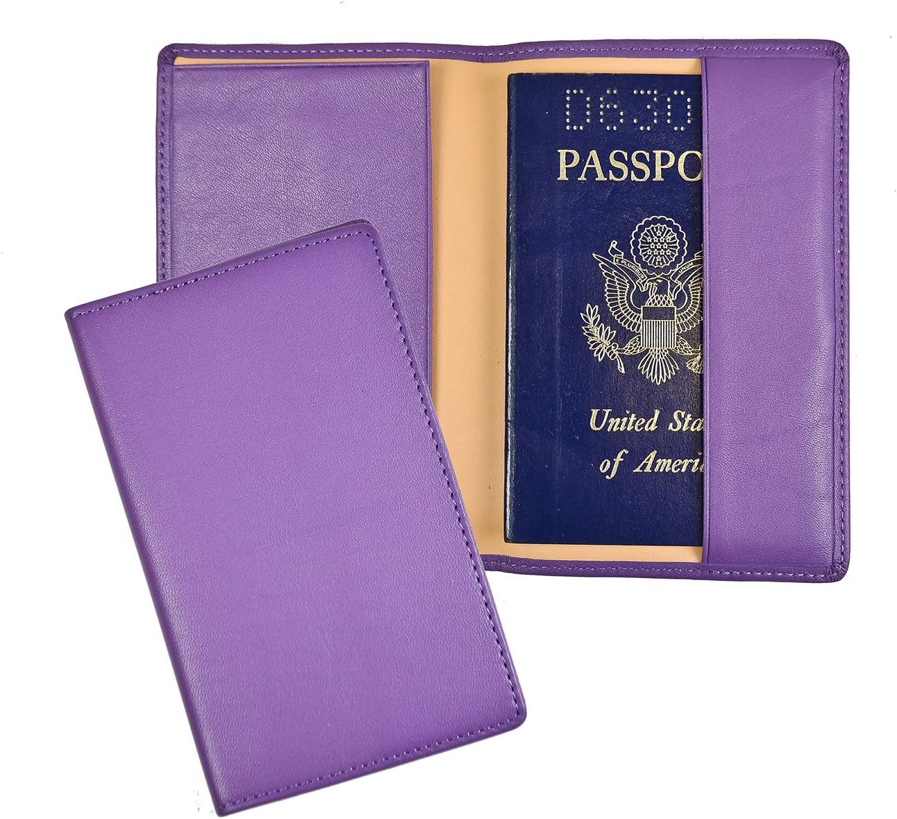 Royce Leather Passport Holder and Travel Document Organizer