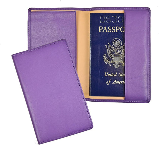 Royce Leather Passport Holder and Travel Document Organizer
