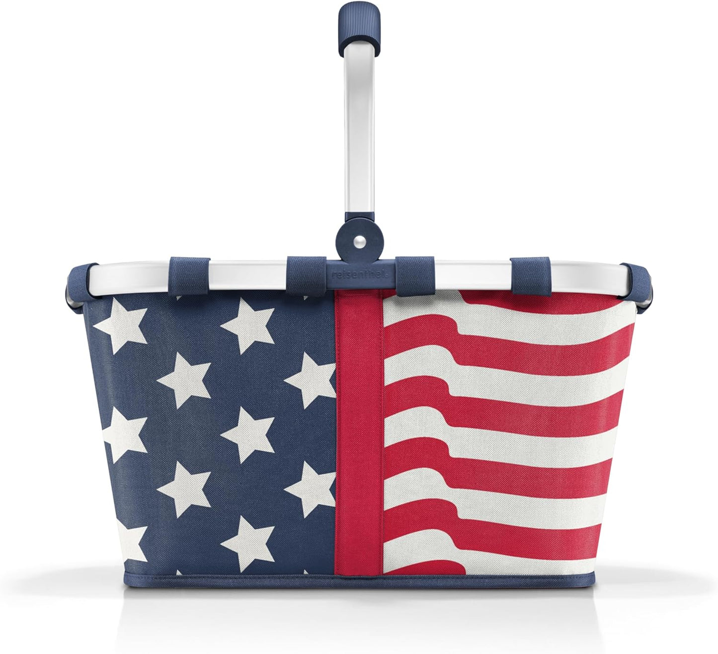 reisenthel carrybag stars & stripes - Sturdy shopping basket with plenty of storage space and practical inner pocket - Elegant and water-repellent design