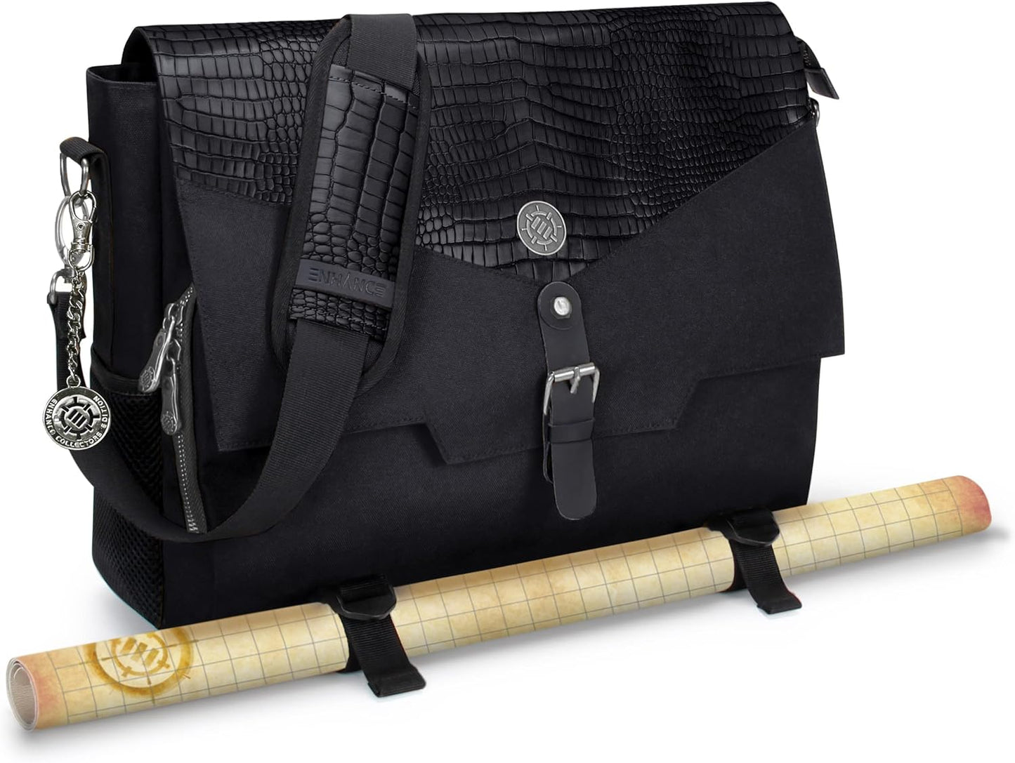 ENHANCE Collector's Edition RPG Player's Essentials DnD Bag - Dragon Hide Exterior Messenger Bag