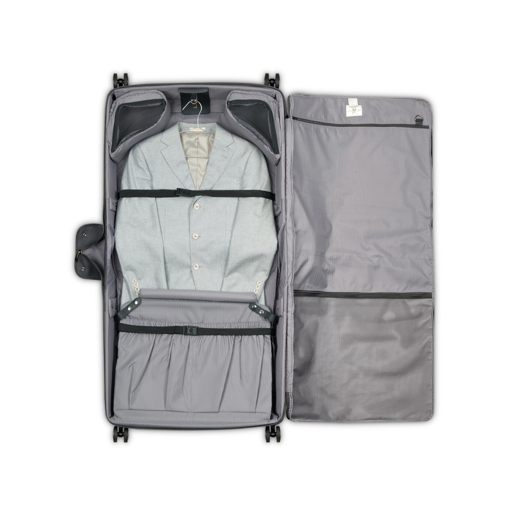 DELSEY PARIS Helium DLX, Rolling Garment Bag with Wheels, Black