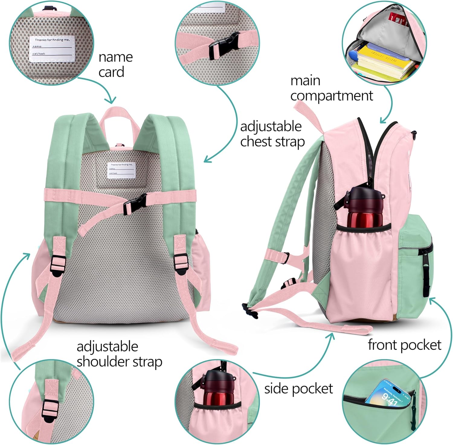 Preschool Toddler Backpack For Boys Girls, School Mini & Travel, Small Kids Child Backpacks