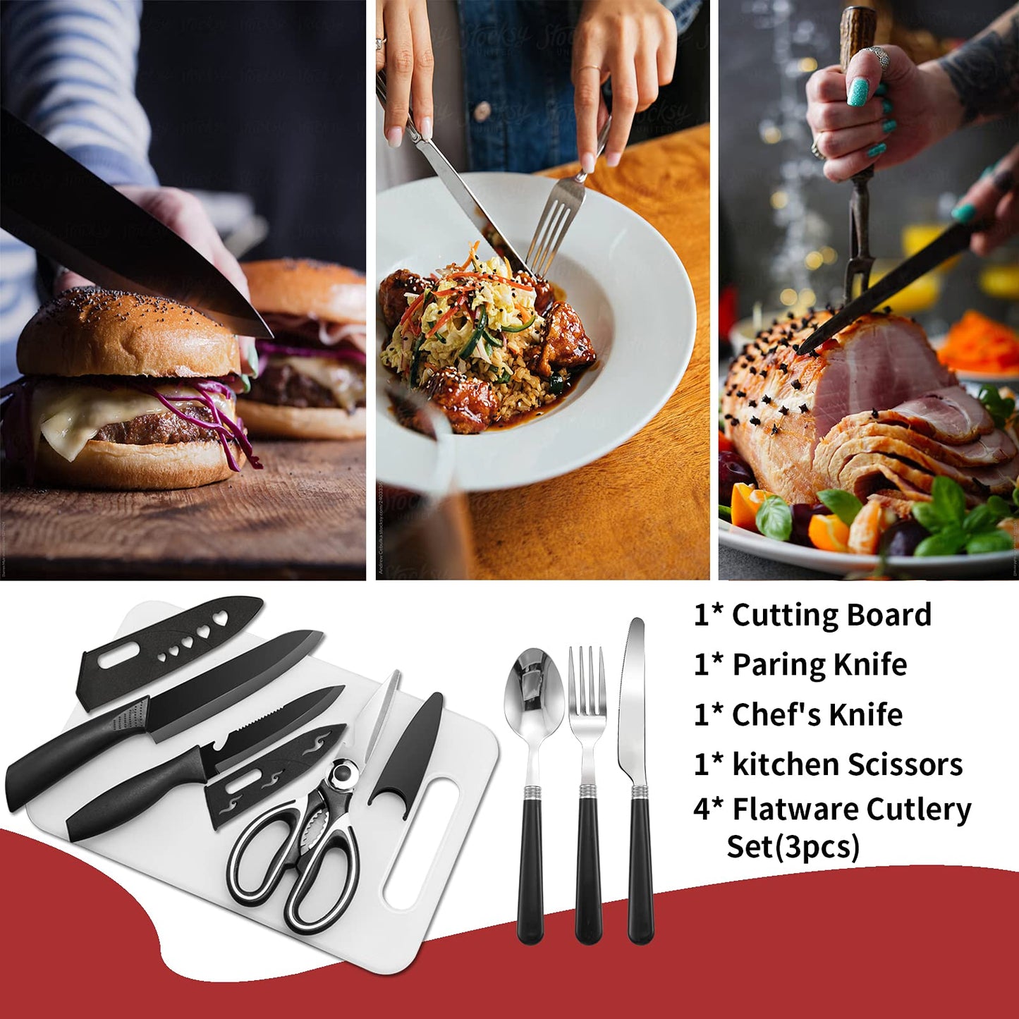 Portable Camping Kitchen Utensil Set-27 Piece Cookware Kit, Stainless Steel Outdoor Cooking and