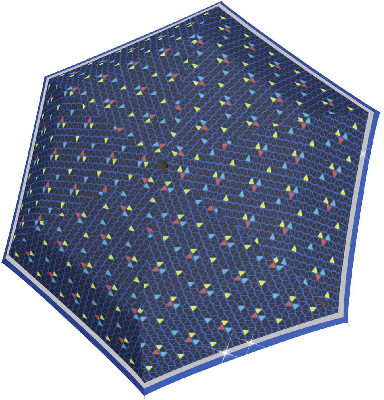 Knirps Rookie Manual Rain Umbrella for Elementary and Middle School Kids – 35.4" Canopy with Reflective Safety Stripe, Carrying Case Included