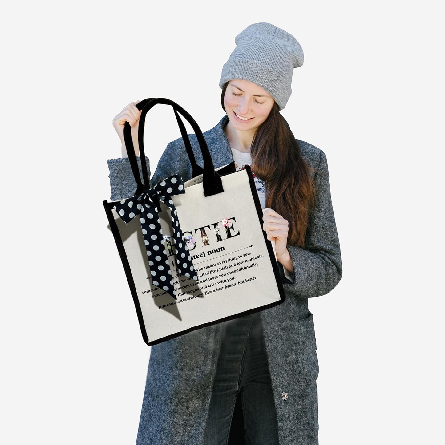 Definition Shoulder Beach Bag - Floral Canvas Tote Bag Gifts