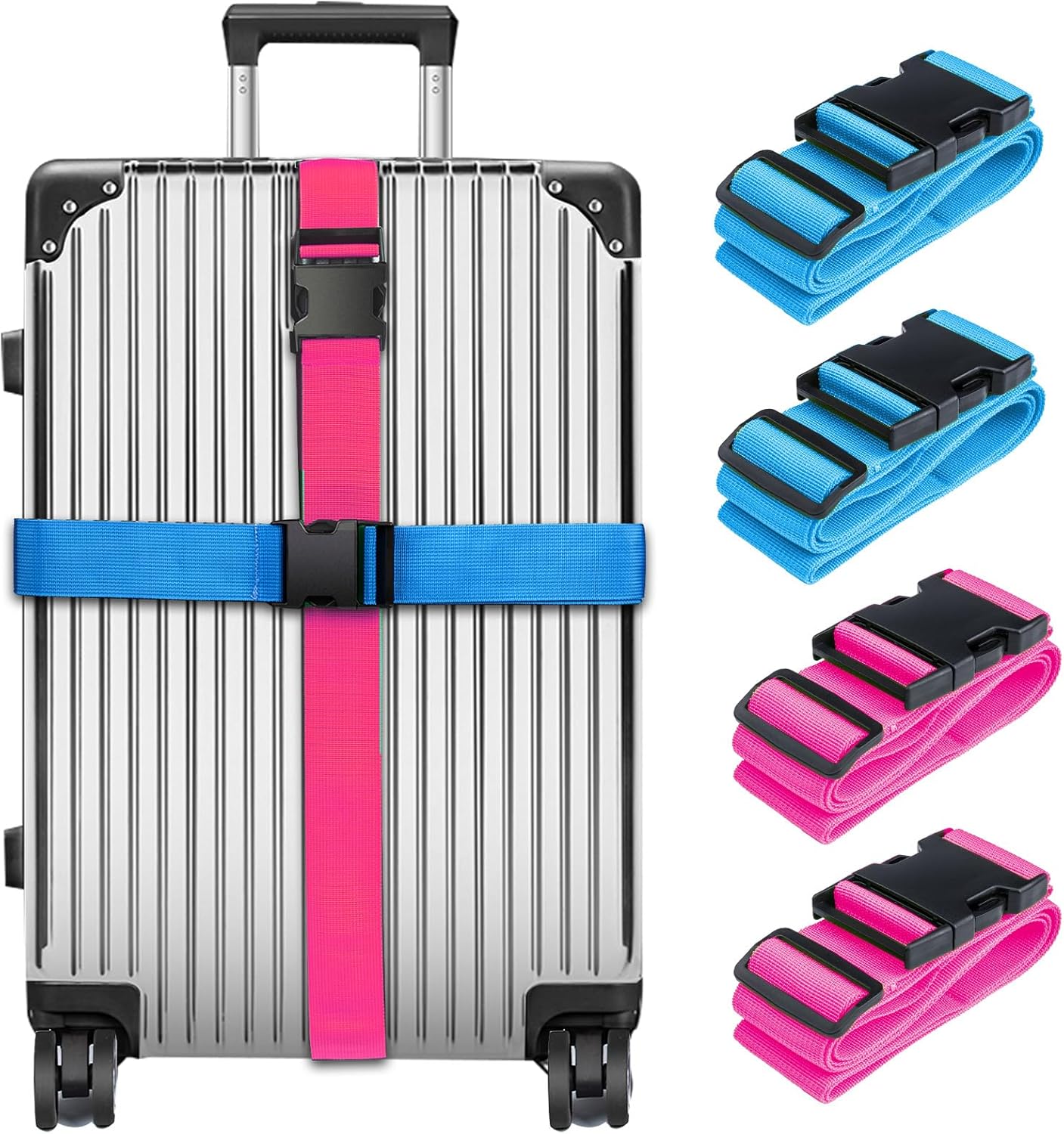 Luggage Straps for Suitcases TSA Approved, Travel Belt Suitcase Belt, Suitcase Straps TSA Approved
