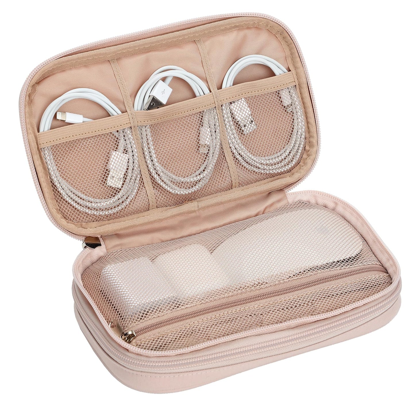 NISHEL Electronics Travel Organizer Cord Case, Charger Cable Tech Bag