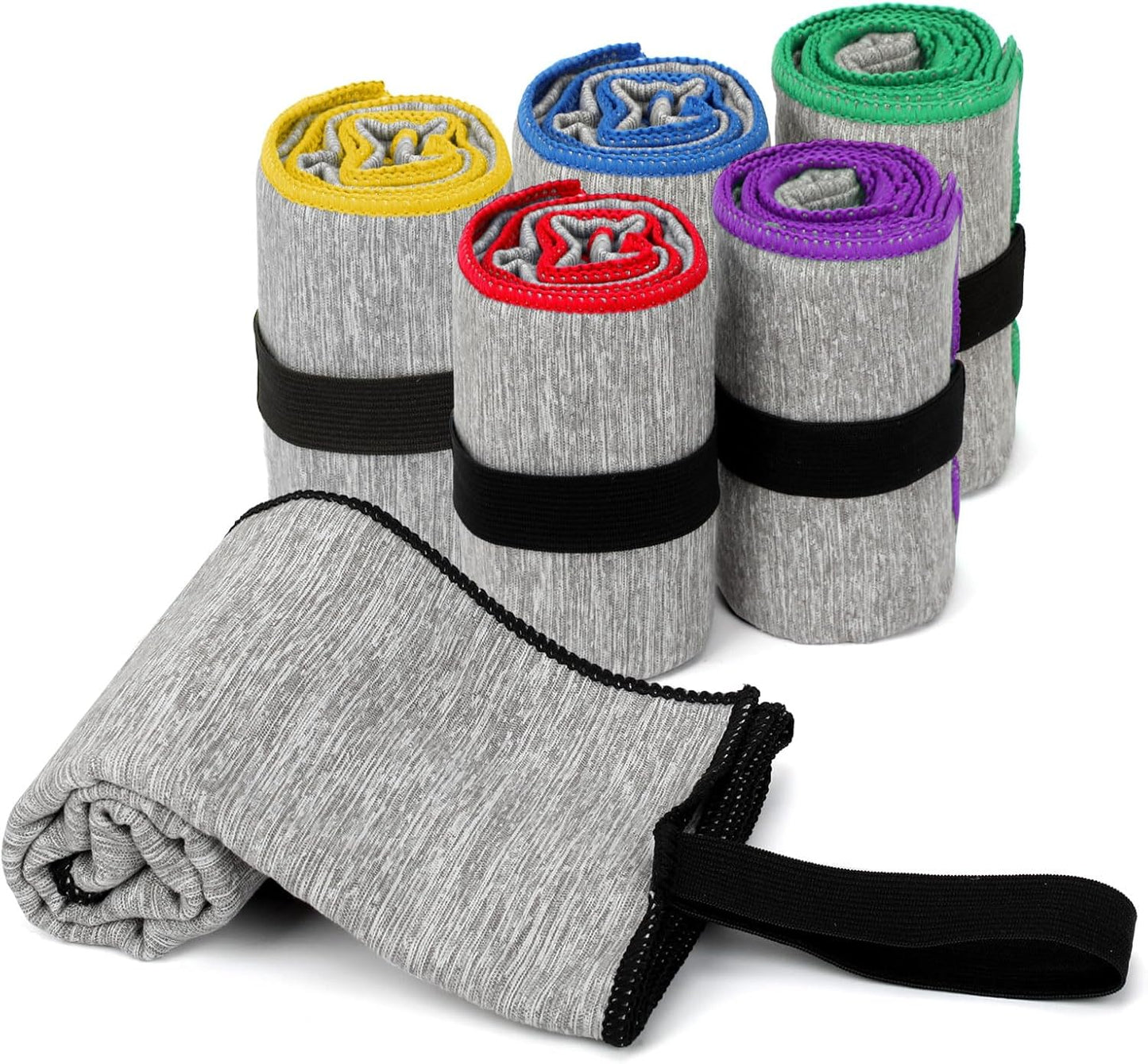 6 Pack Gym Towels Microfiber Quick Dry Men Women Working Out Gear for Body Sweat Fitness Yoga