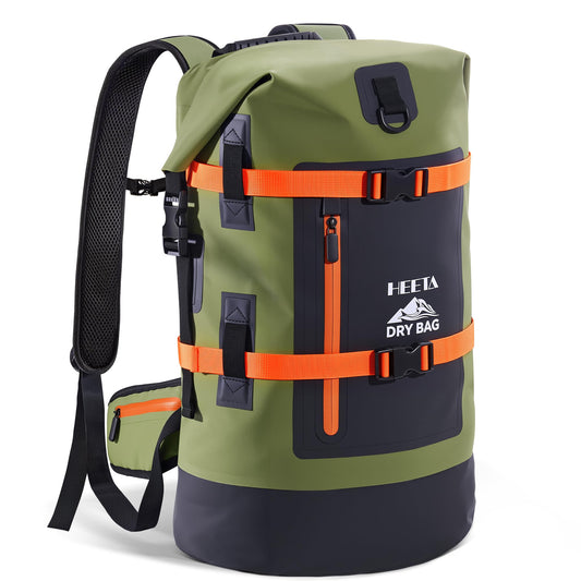 HEETA Dry Bags Waterproof Backpack 40L for Men & Women, Roll Top Heavy Duty