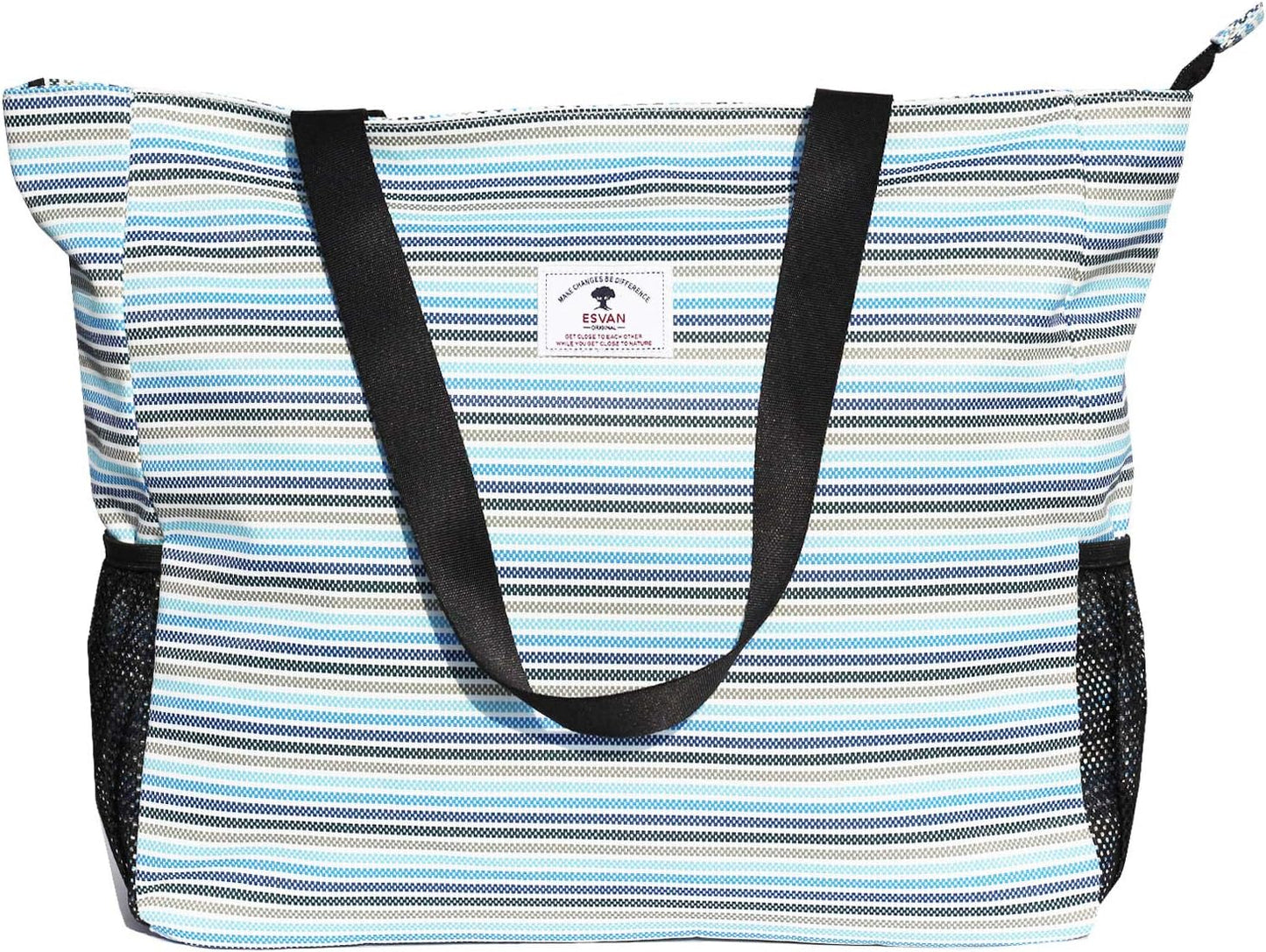 LARGE BEACH BAG Water Resistant Lightweight 20 inch Women Oversize Tote Bag for Gym Beach Travel
