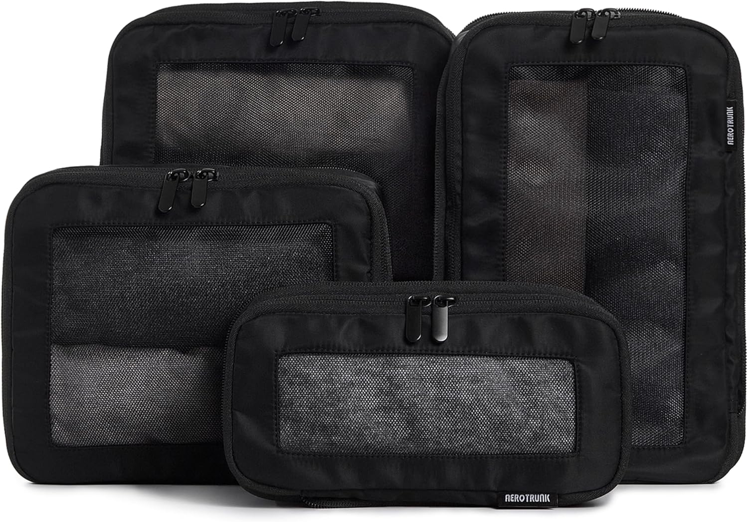 Aerotrunk Compression Packing Cubes for Travel - Luggage Organizer Bags - Double Zipper Packing