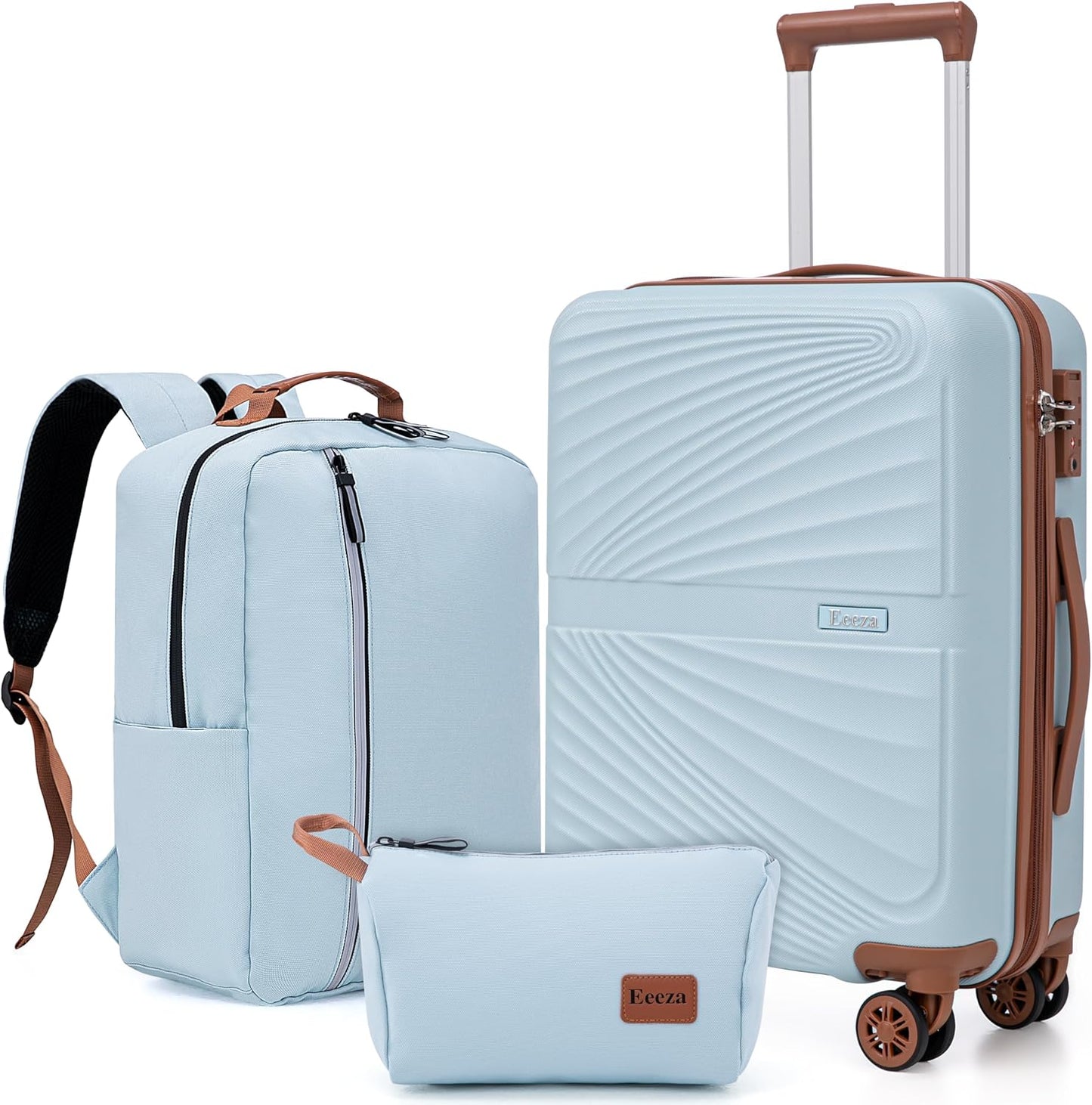 Luggage Sets 3 Piece, Suitcases with Wheels, ABS Hard Case Luggage with TSA Lock Spinner Wheels, Carry On Luggage Set (20inch)