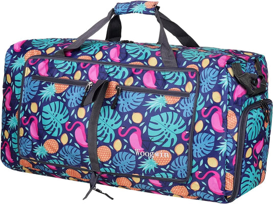 Woogwin Travel Duffel Bag Large Foldable Waterproof Overnight Bag for Beach Swim Bags Pool Sports Gym