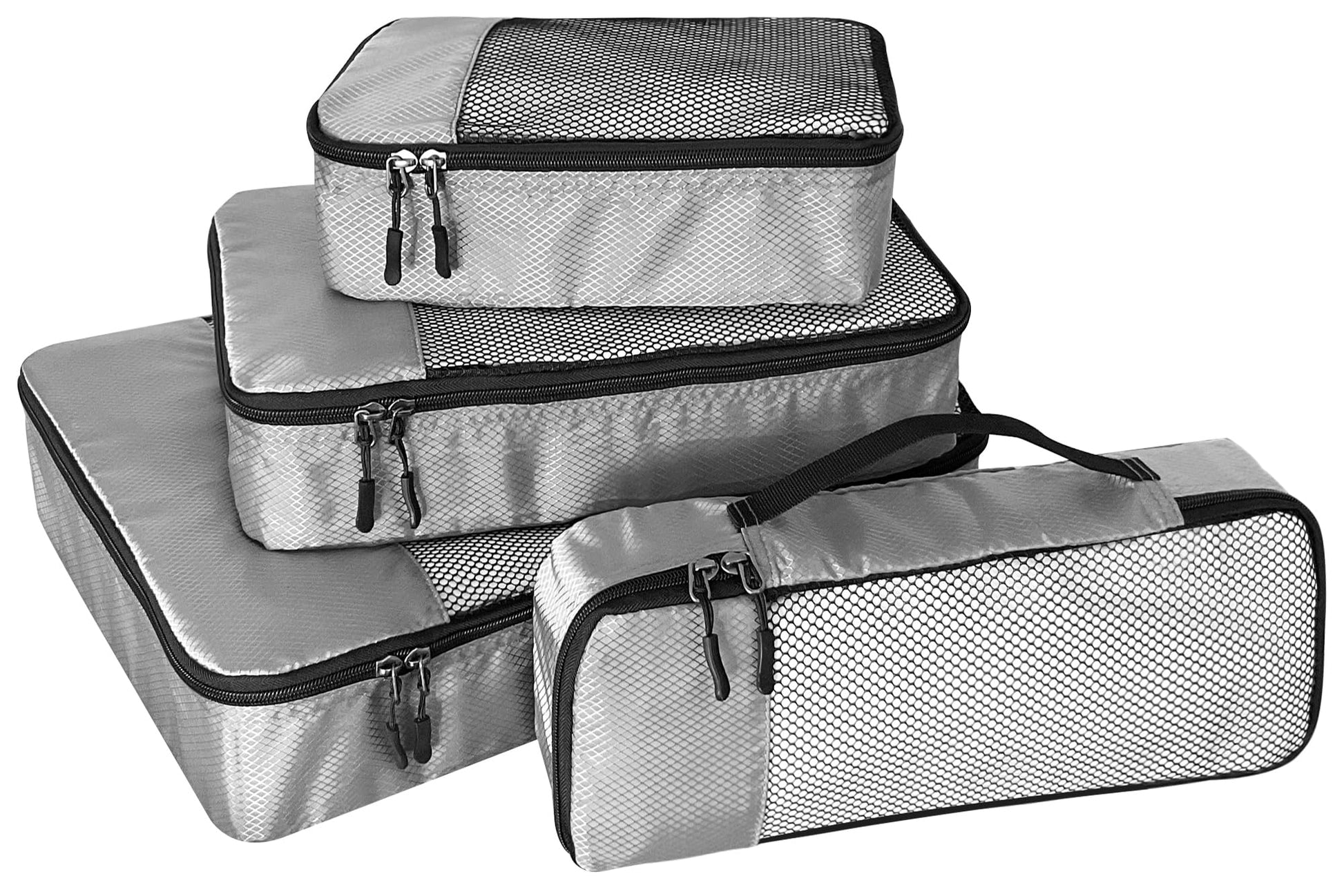 WTREE 4-Piece Packing Cubes Travel Accessories Set for Suitcases - Luggage Organizer Bags with