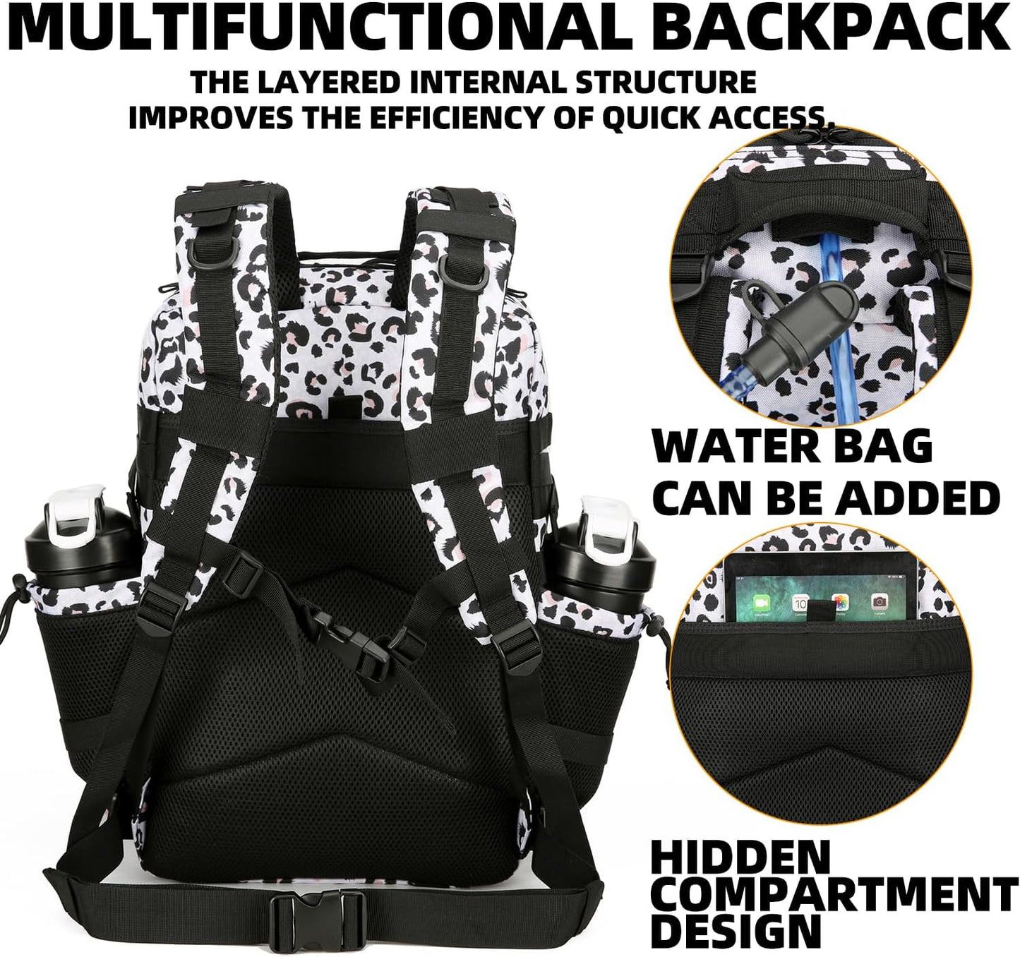 25L Tactical Backpack Military Tactical Backpack for Men and Women Small Assault Pack Outdoor