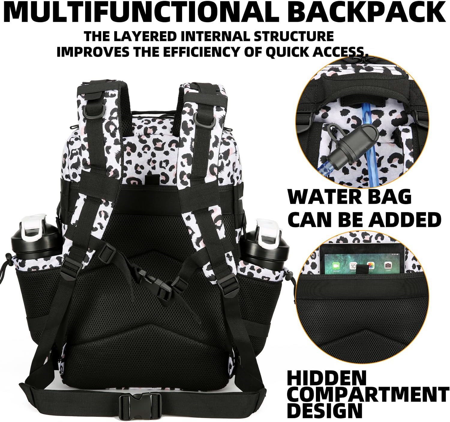 25L Tactical Backpack Military Tactical Backpack for Men and Women Small Assault Pack Outdoor