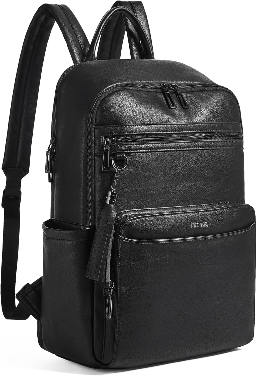 Laptop Backpack for Women,Leather Backpack with 15.6 inch Laptop Compartment,Large Capacity