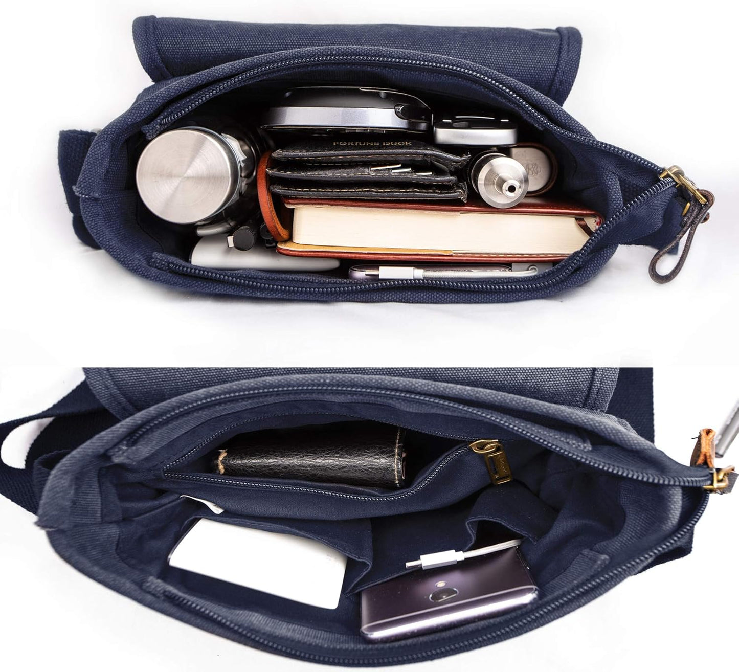 Canvas Messenger Bag Small Crossbody Bag Casual Travel Working Tools Bag Shoulder Bag Hold Phone Handset Anti Theft