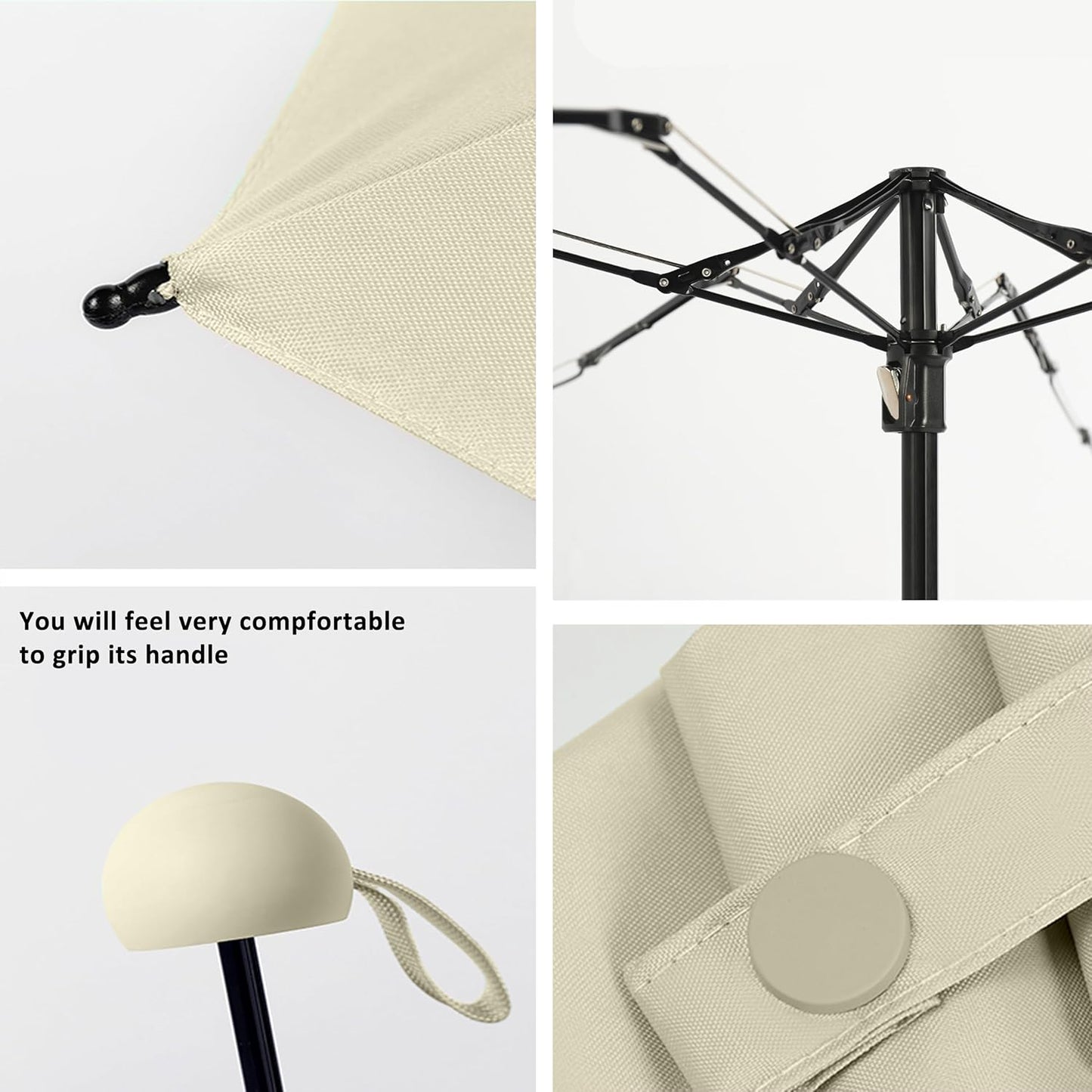 BAODINI Travel Essentials Mini Umbrella for Purse With Case Small Compact UV Sun Protection Lightweight Tiny Pocket Manual Open Close Umbrella for Women Kids and Men Fit Purse Backpack