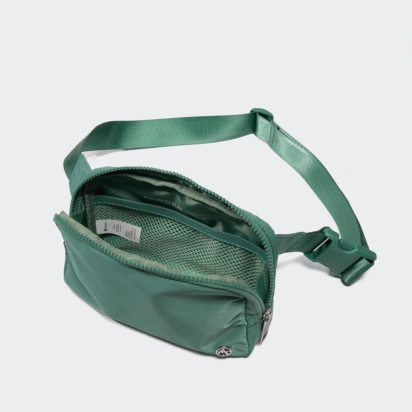 Pander Belt Bag Large 2L, Nylon Fanny Pack Purse for Women and Men with Adjustable Strap