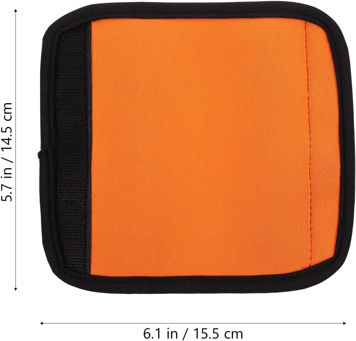 generic Neoprene Handle Wrap, Travel Bag Covers, Luggage Grip Identifiers Suitcase Wraps (Orange), Black,Orange