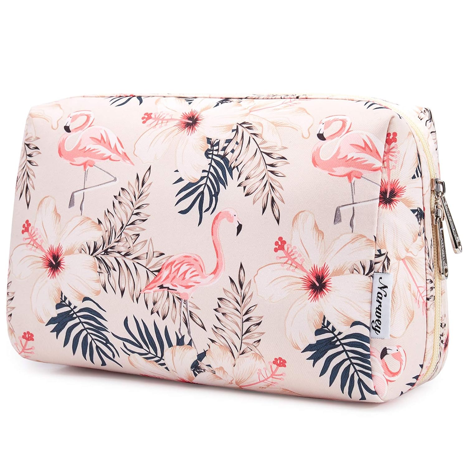 Narwey Cute Makeup Bag Travel Cosmetic Bag Organizer Toiletry Bag Make Up Bags with Compartments