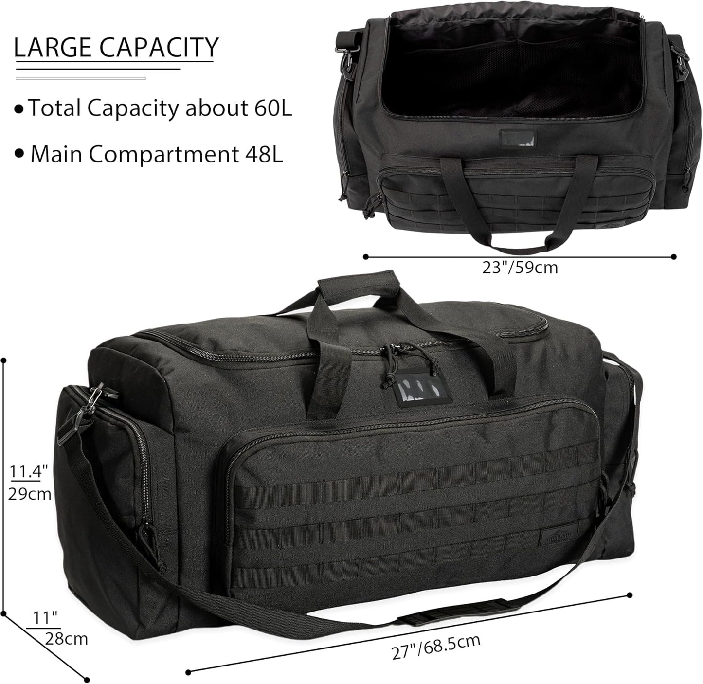 Super Quality 60L Large Duffel Travel Bag Luggage Foldable Bag Cargo Sport Gear Equipment Skiing