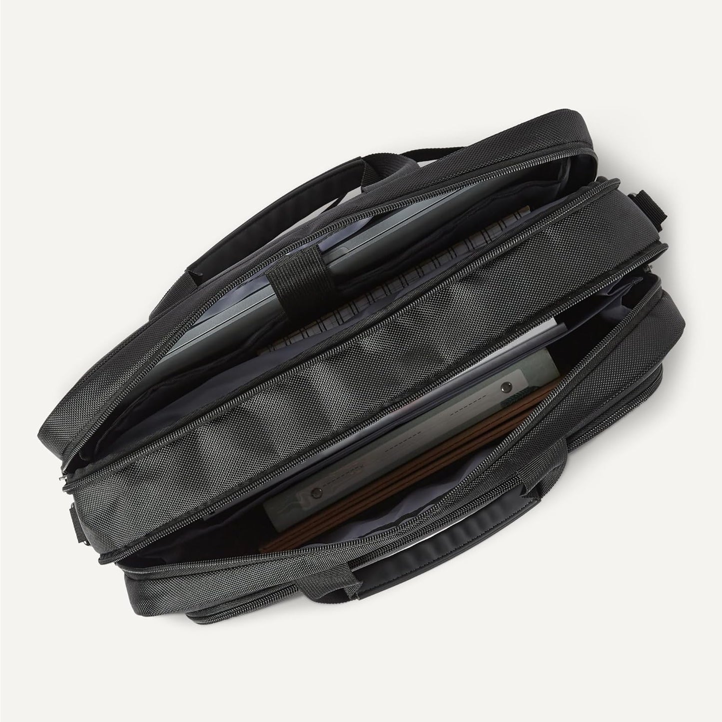 Amazon Essentials Check point friendly laptop Briefcase, 16 inch, Black