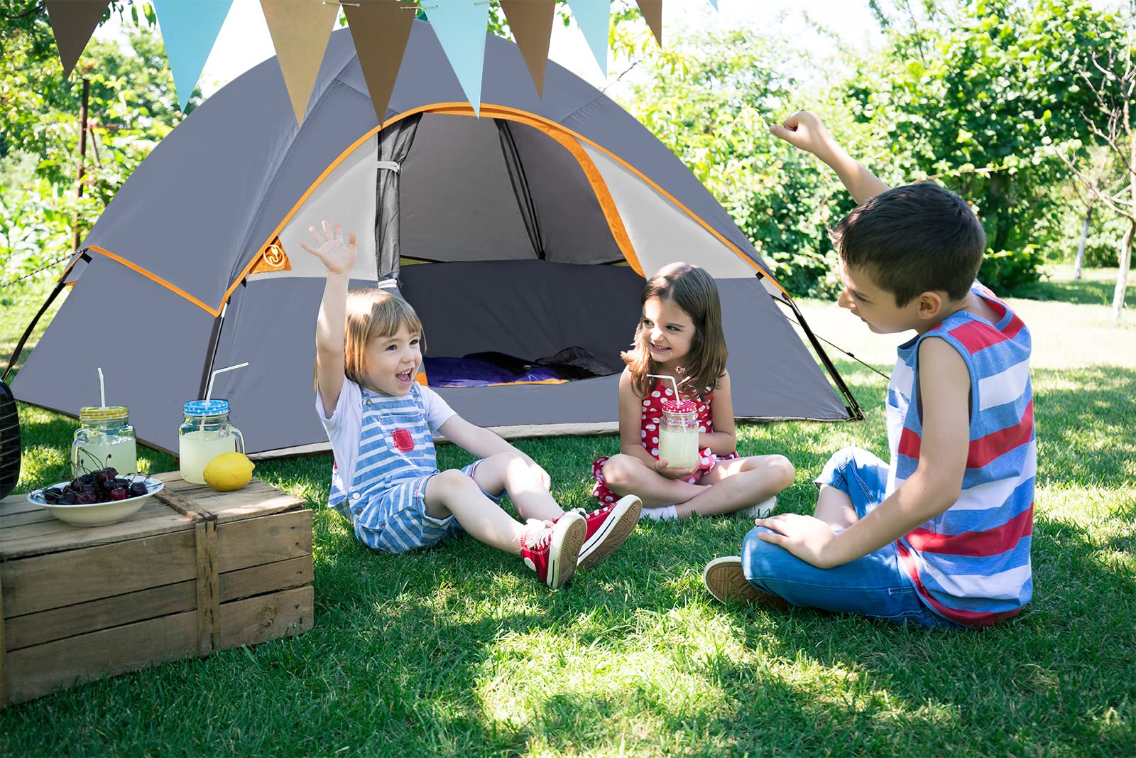 UNP 2 Person Tent for Camping Waterproof Family Dome Tent for Outdoor