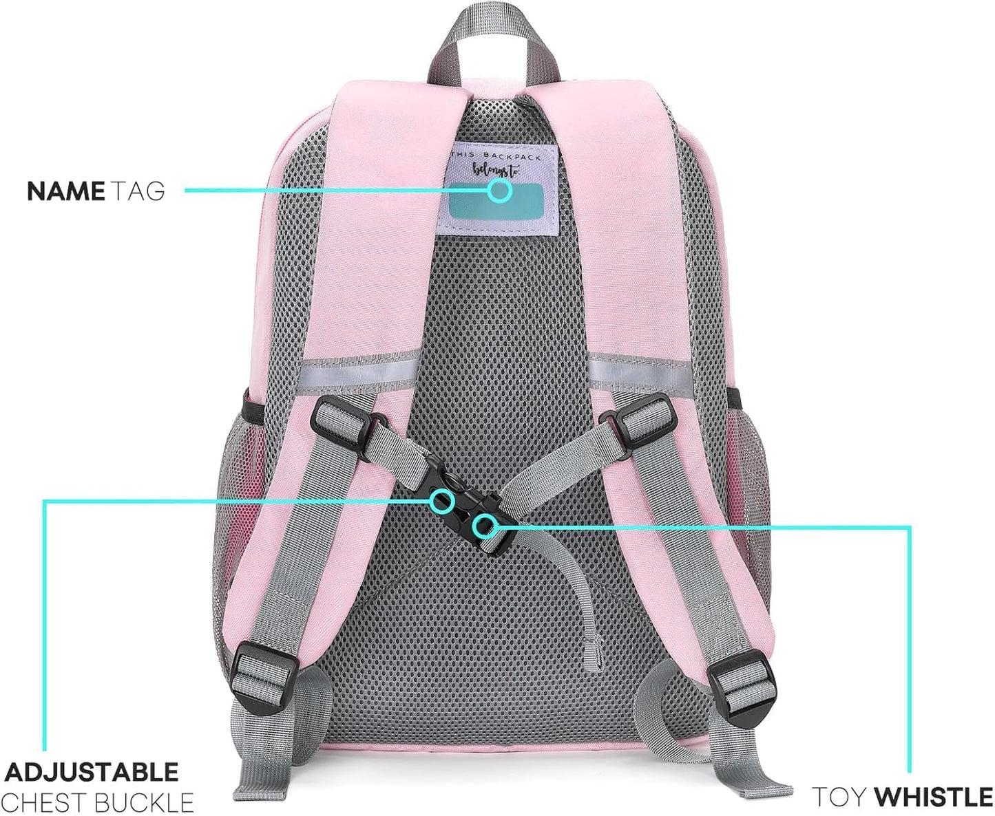 mibasies Kids Backpack for Girls 4-6: Girls Backpacks for Elementary Kindergarten