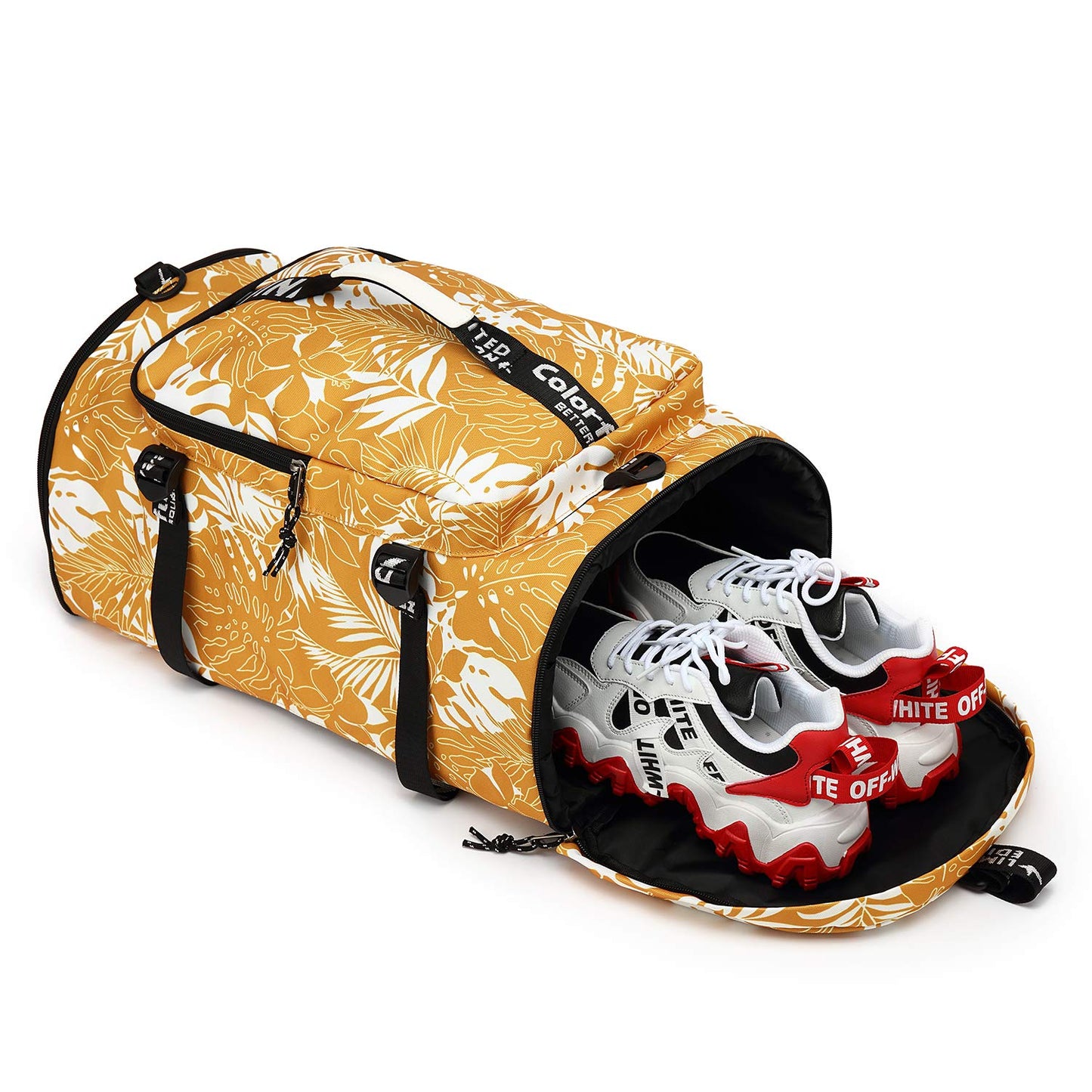Kalesi Gym Duffle Bag Backpack 4-Way Waterproof with Shoes Compartment for travel Sport Hiking