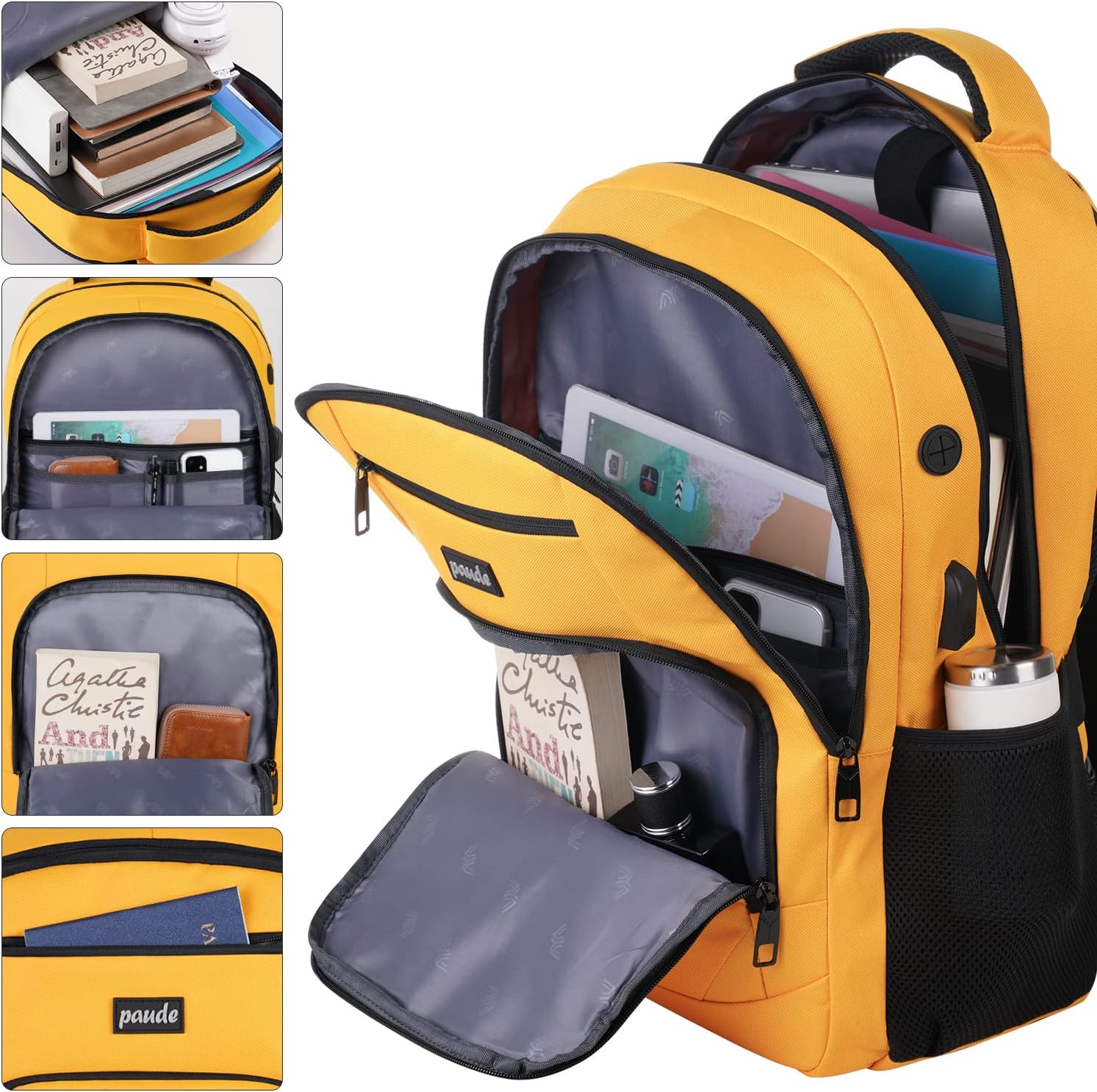 Paude Backpack for School, Laptop, Teens 15.6 Inch College Backpack for University, Business, Work